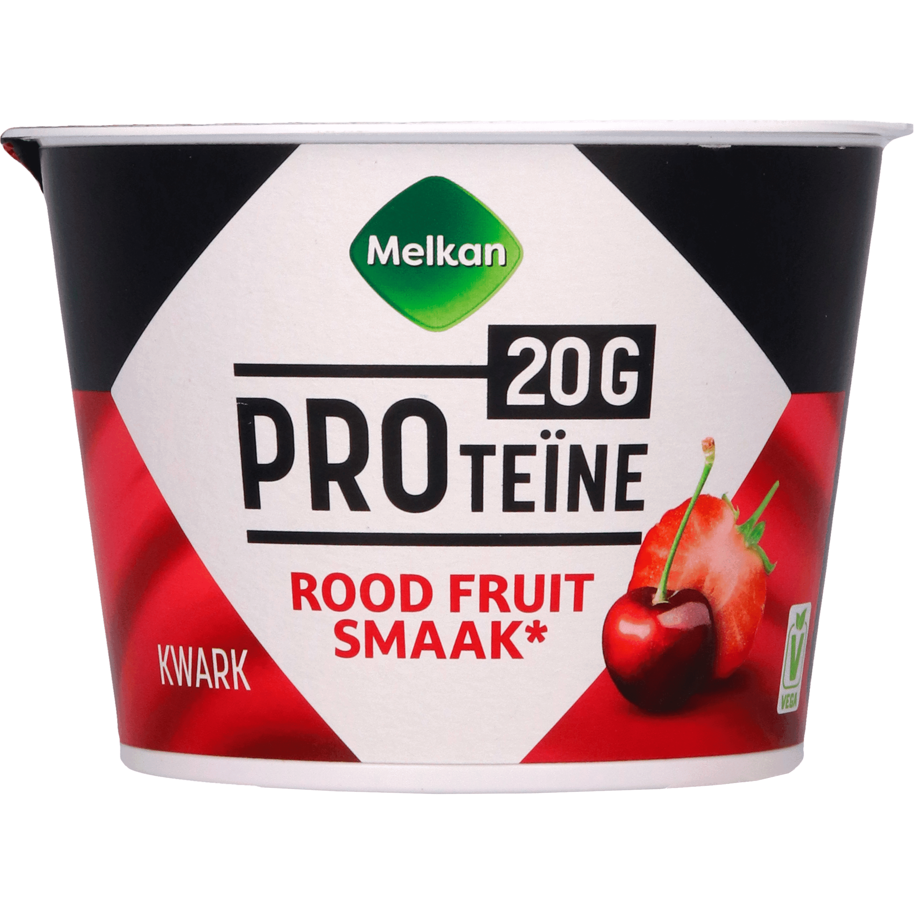 Melkan High Protein kwark rood fruit