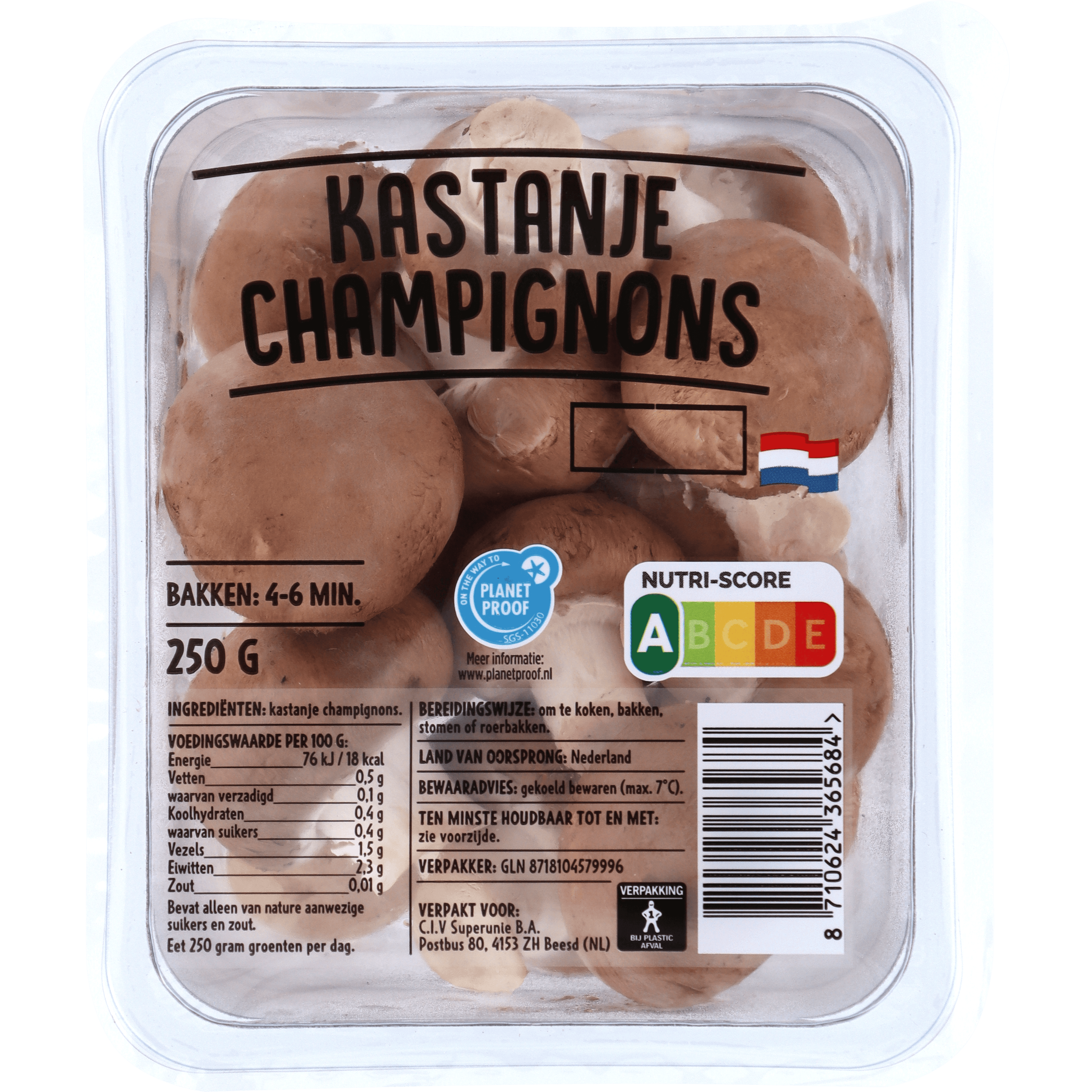 Neutraal Kastanjechampignons