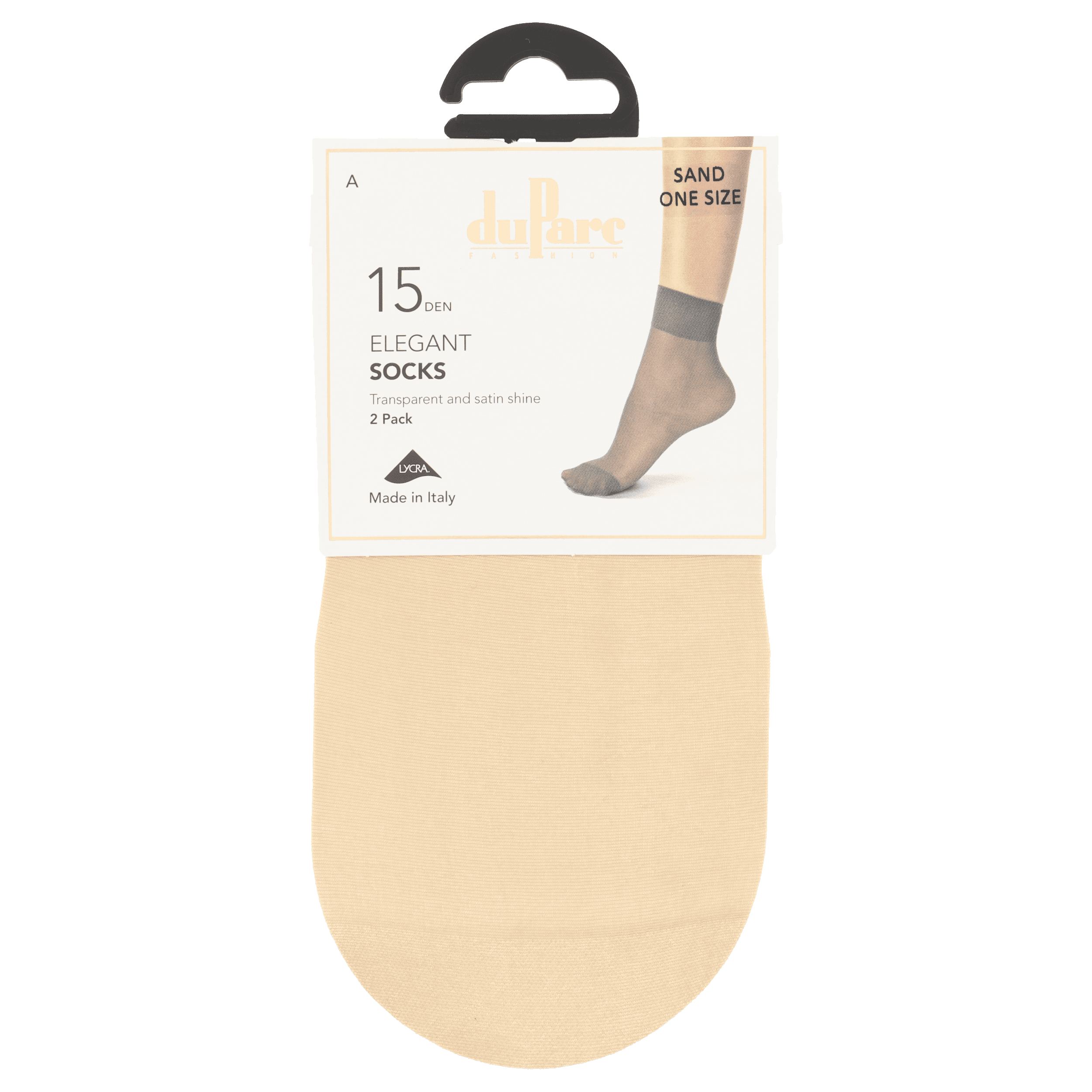 DuParc Sok Lycra 15D sand 2p