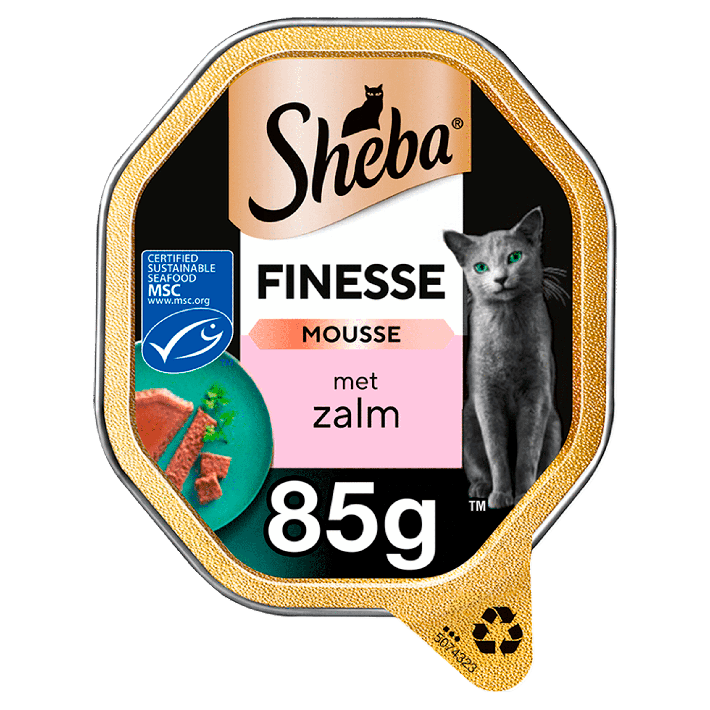 Sheba Finesse Mousse Zalm Kattenvoer