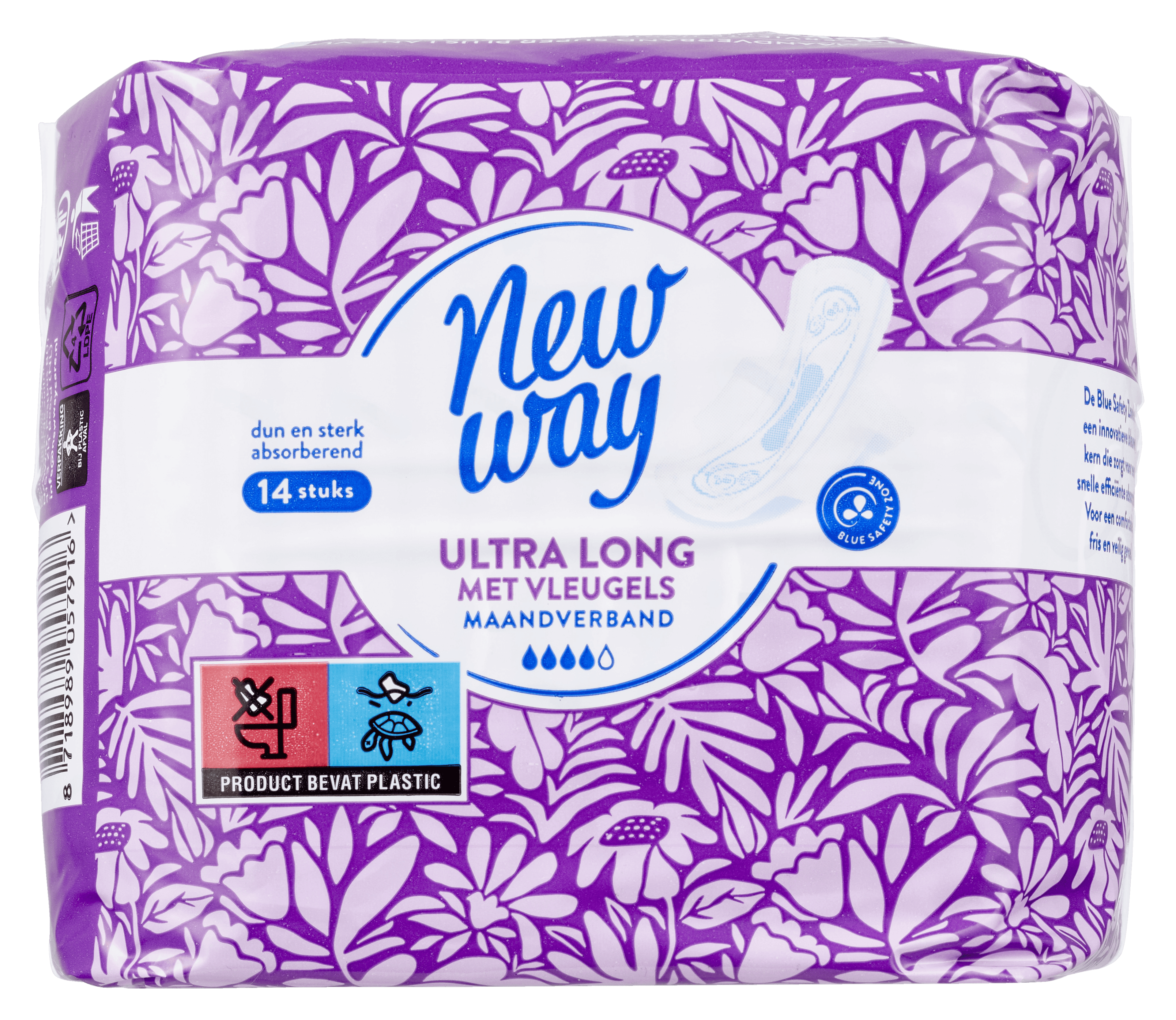 New Way Maandverband ultra lang met vleugels