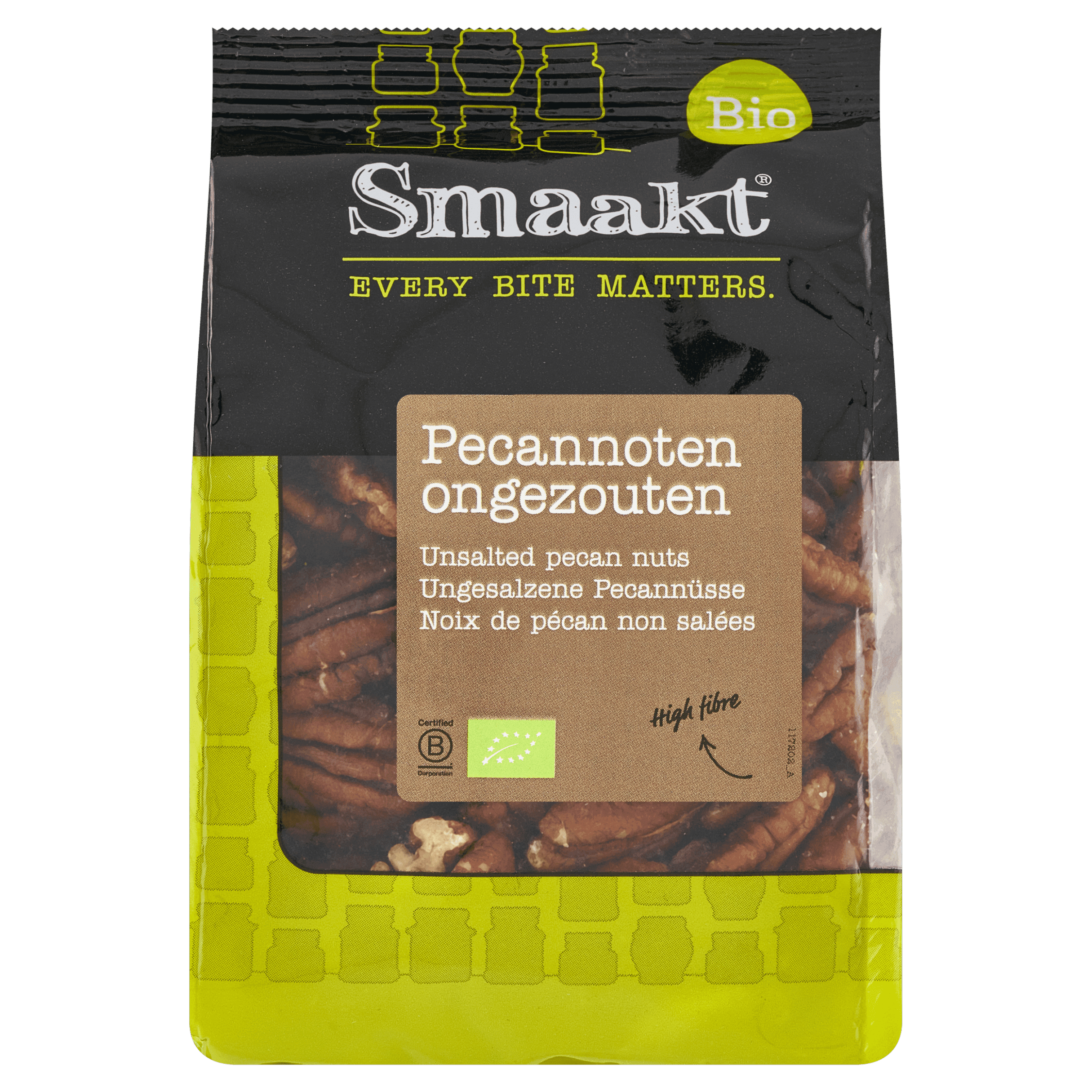 Smaakt Pecannoten ongezouten bio