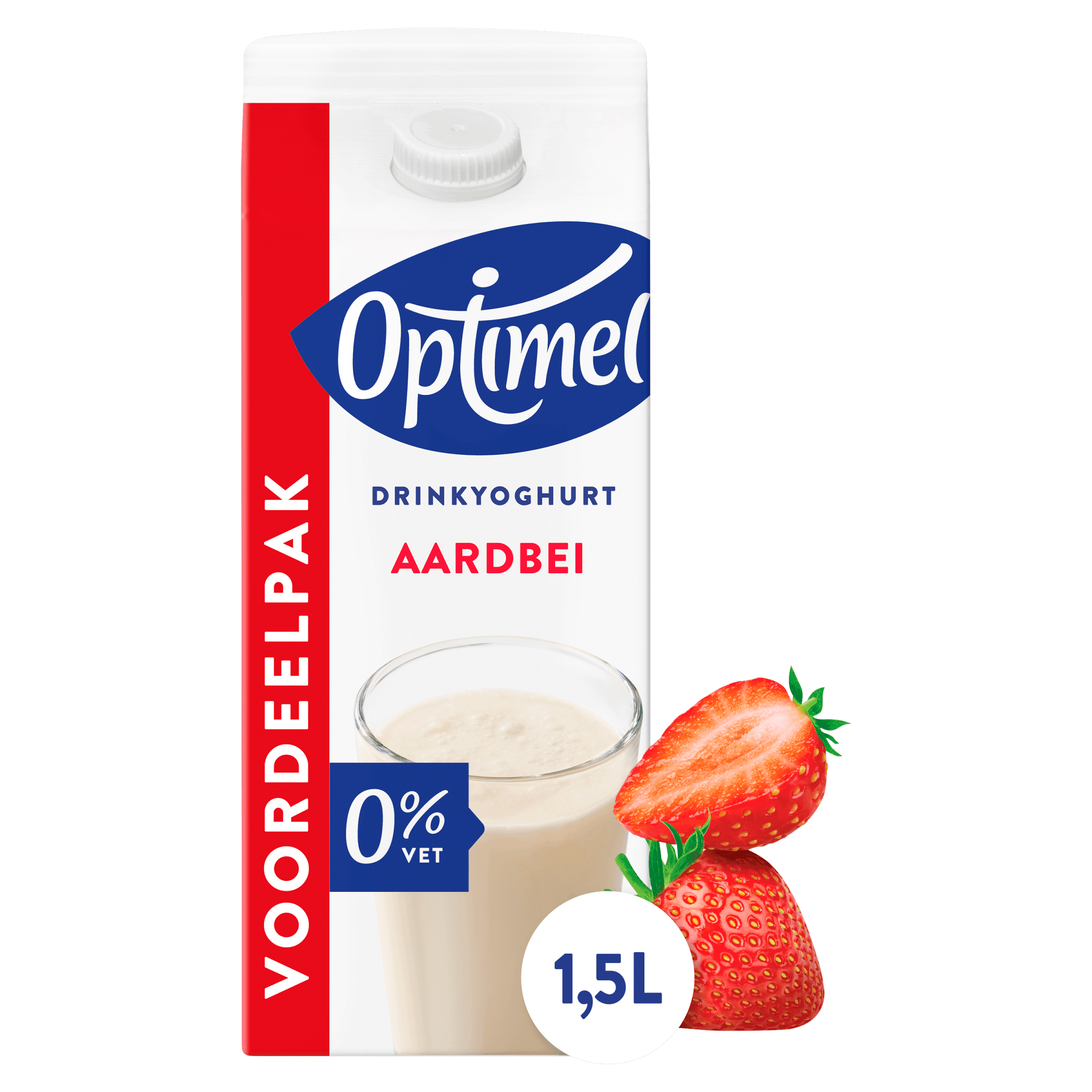 Optimel Drink aardbei 0% vet