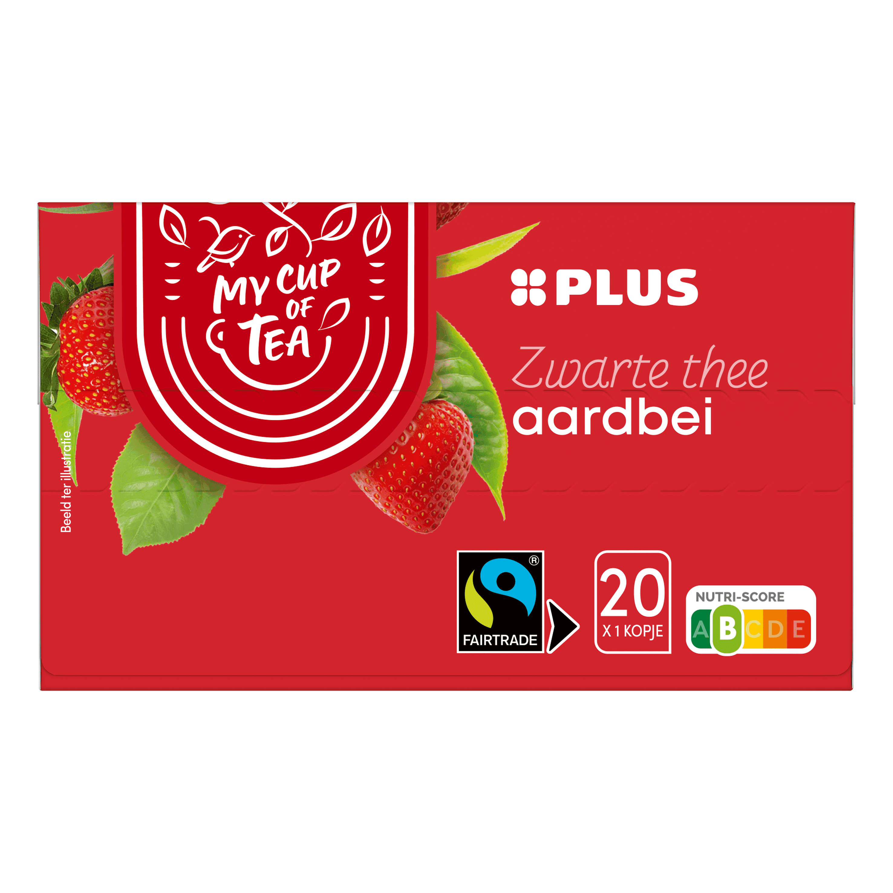 PLUS Thee Aardbei Fairtrade