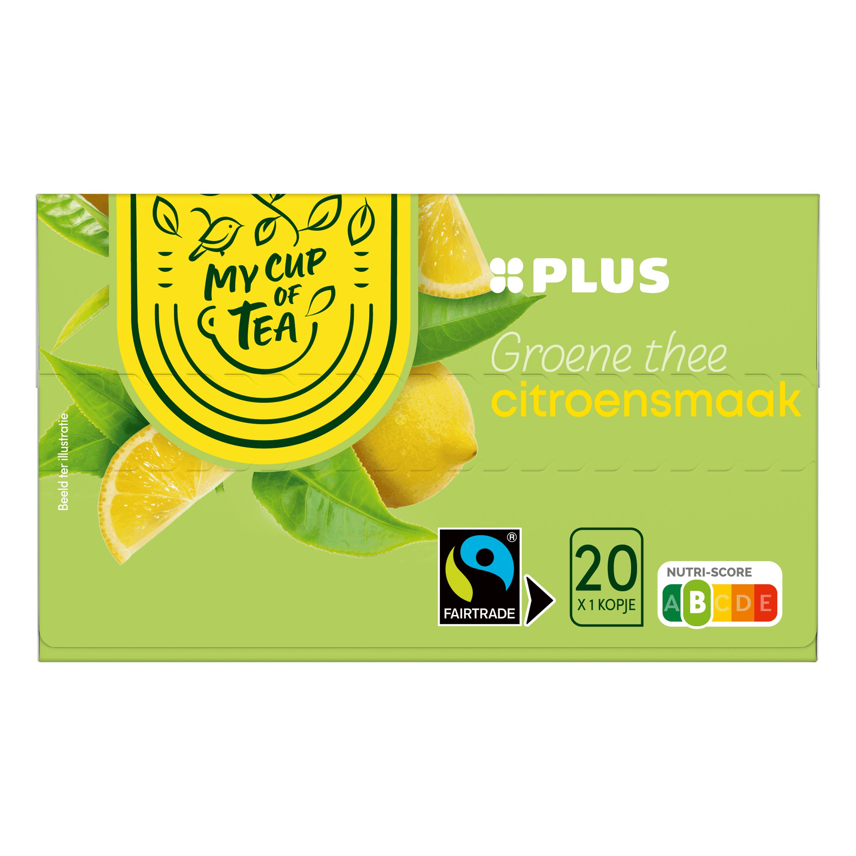PLUS Groene Thee Citroen Fairtrade