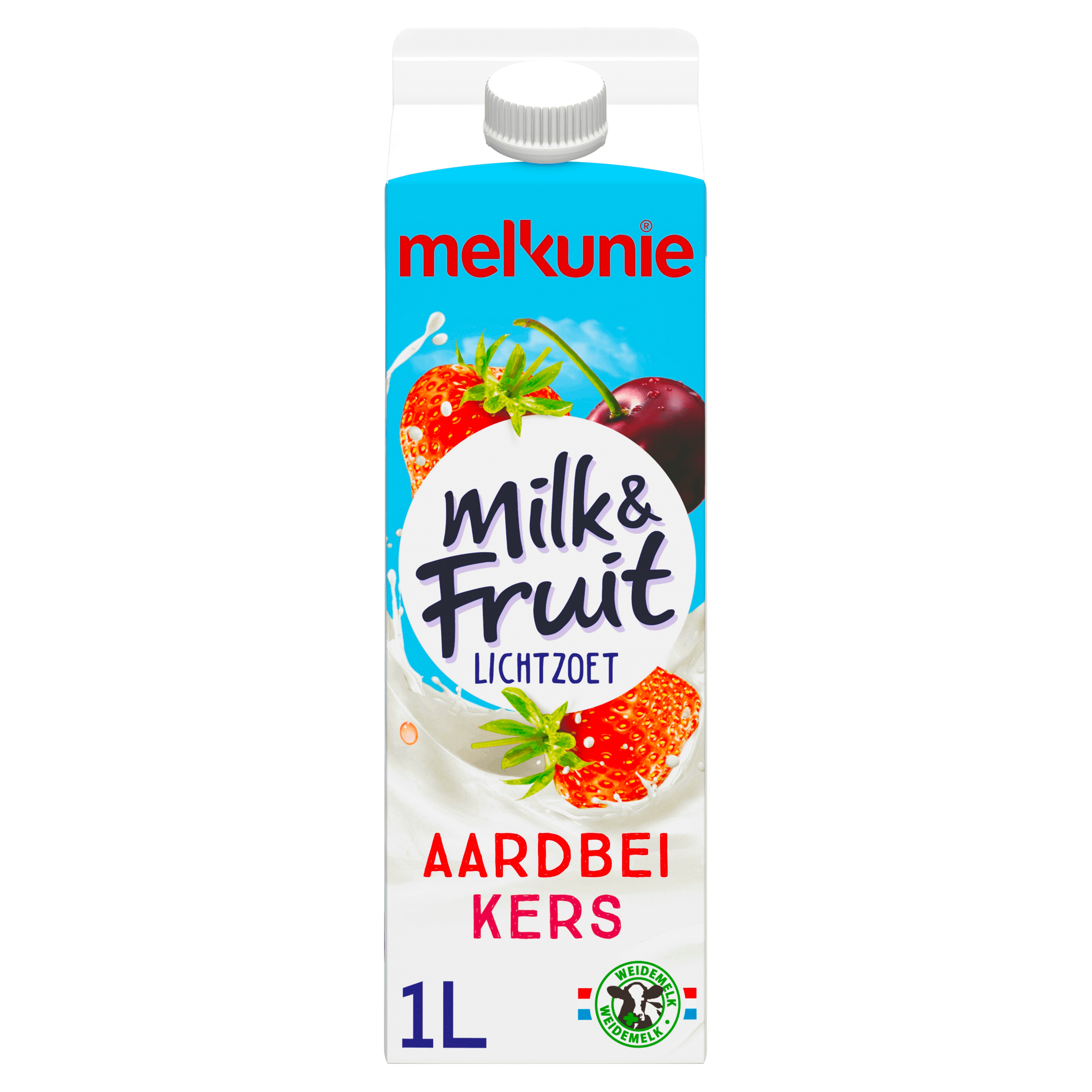 Melkunie Milk&Fruit Lichtzoet aardbei kers