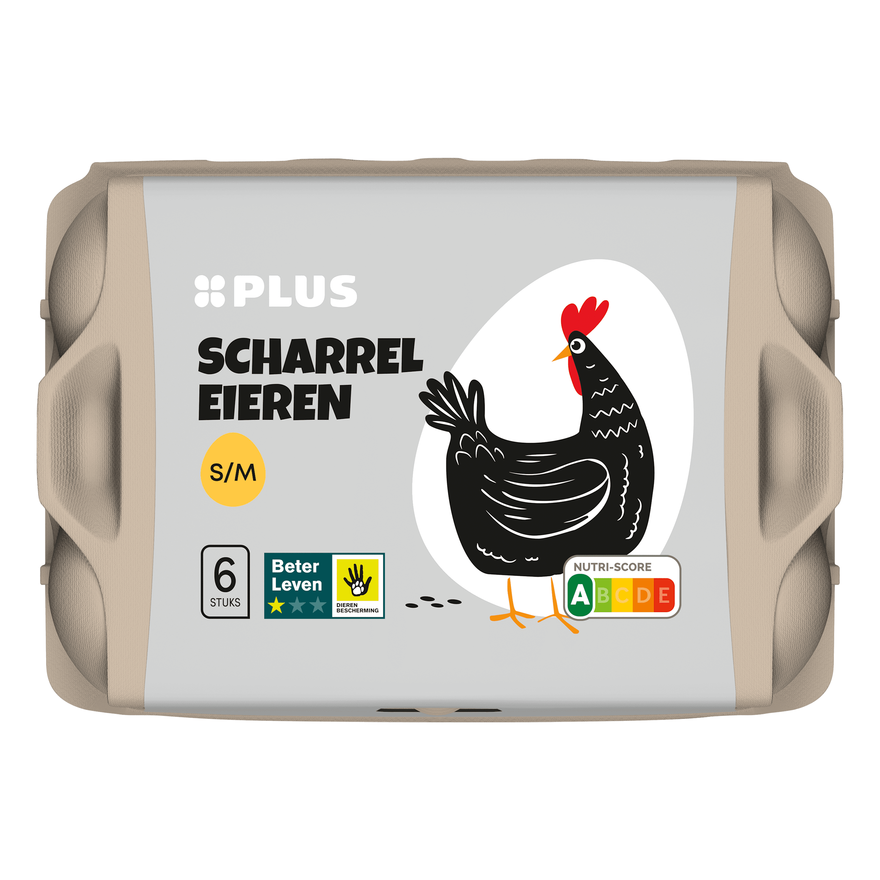 PLUS Scharreleieren S/M 6ST