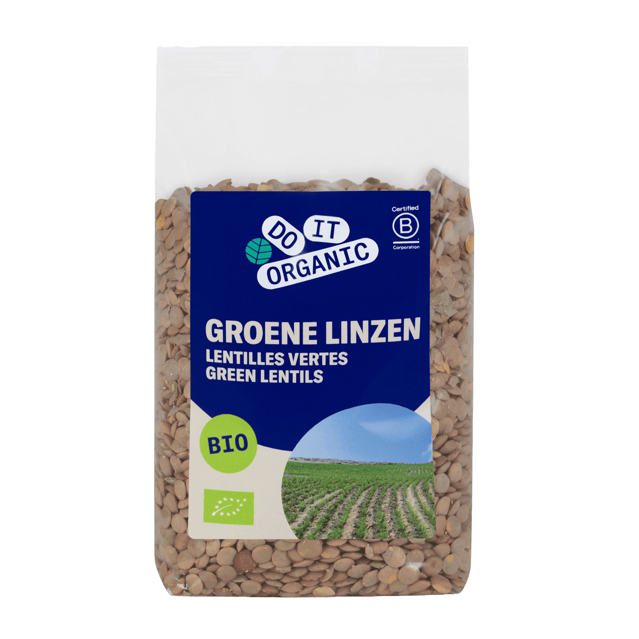 DO IT Organic Linzen groen biologisch