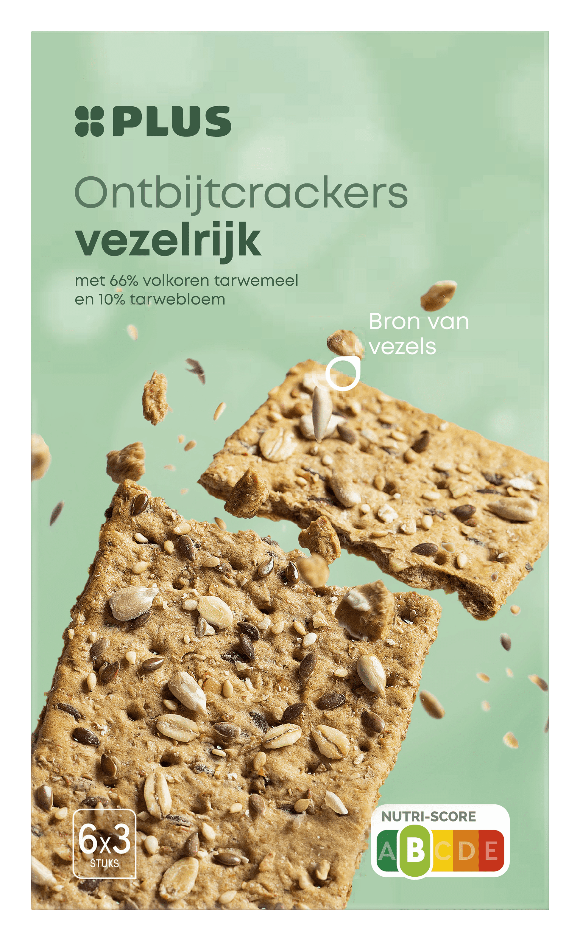 PLUS Ontbijtcrackers Vezelrijk