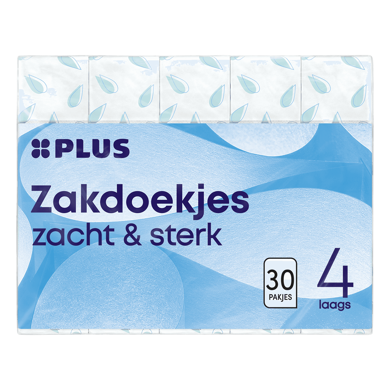 PLUS Zakdoekjes 4-laags 30x10 stuks