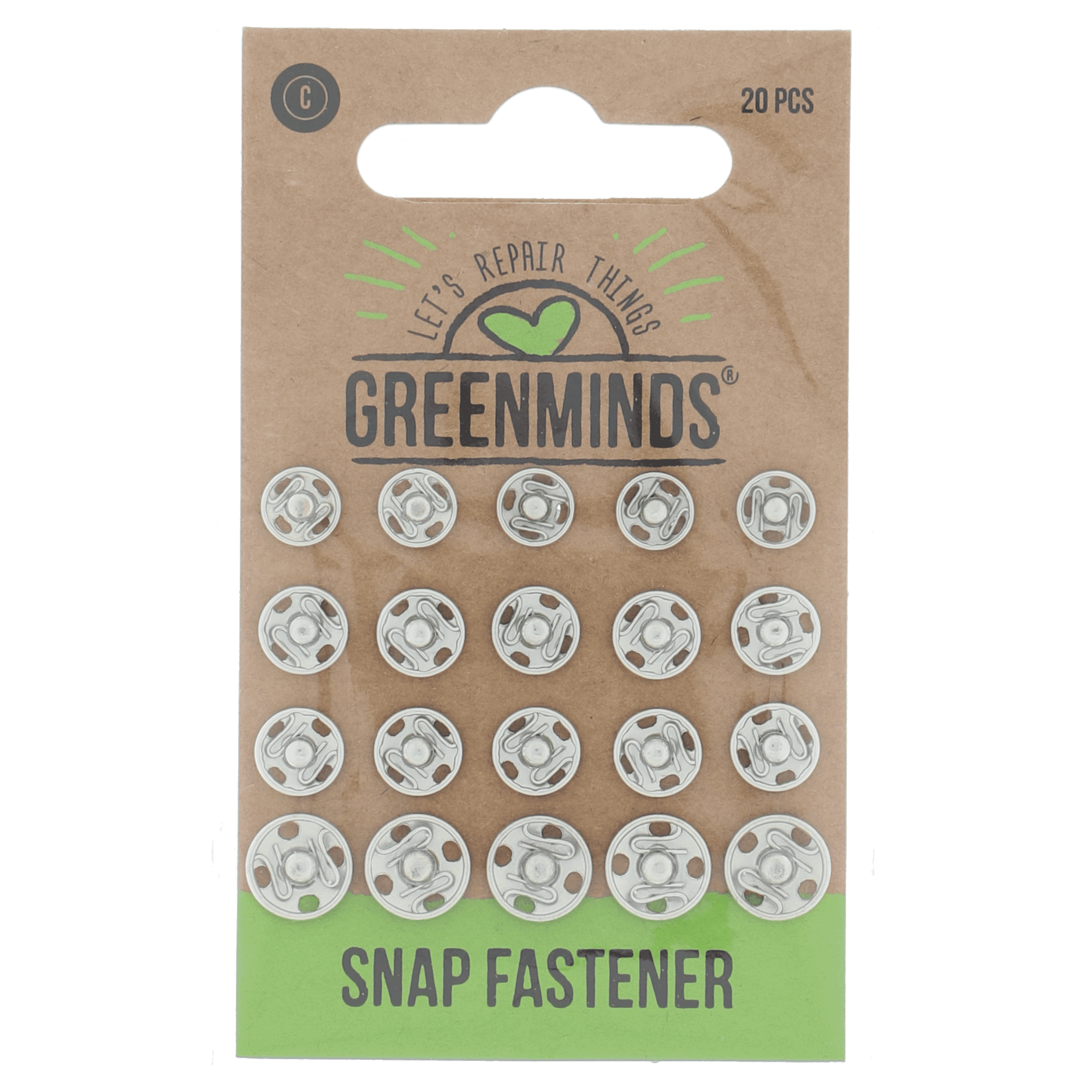 Greenminds Drukknoopjes Assorti 20st