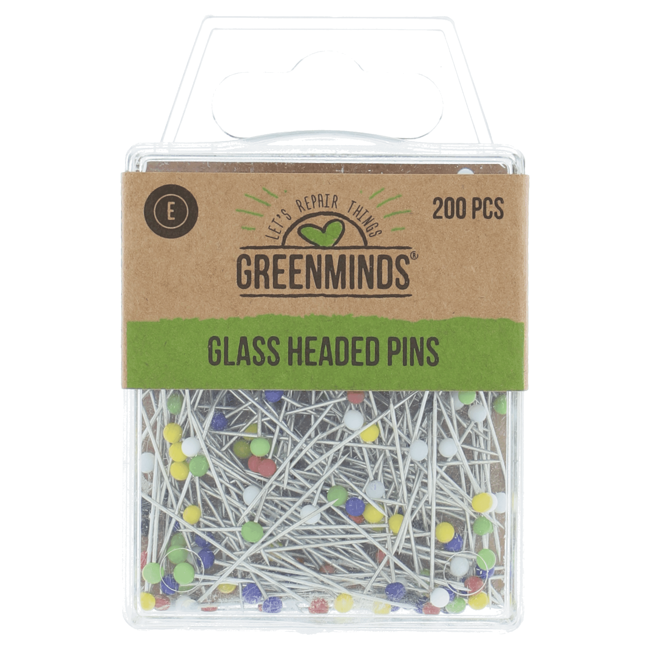 Greenminds Kopspelden Glaskop +/- 200st