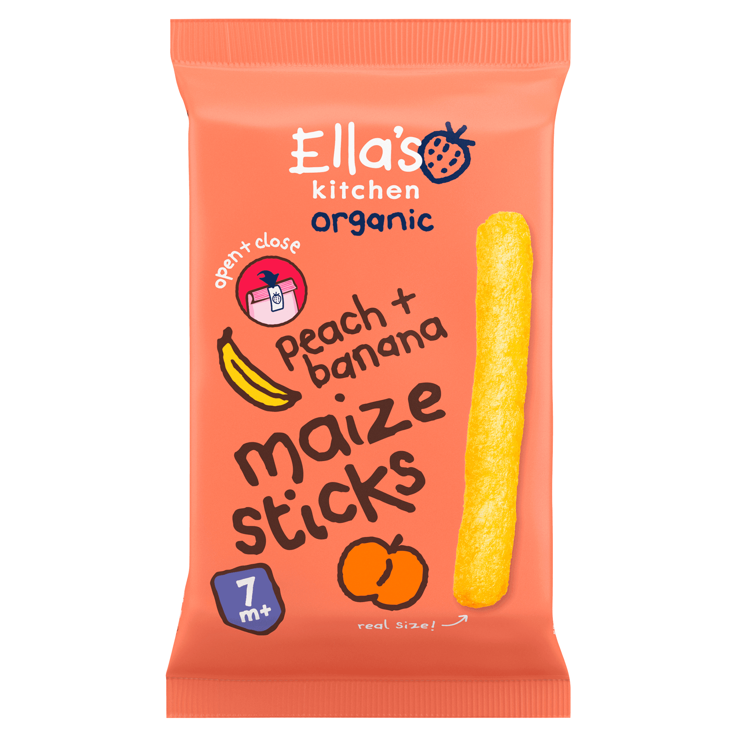 Ella's Kitchen 7+ Maize sticks Peach Banana