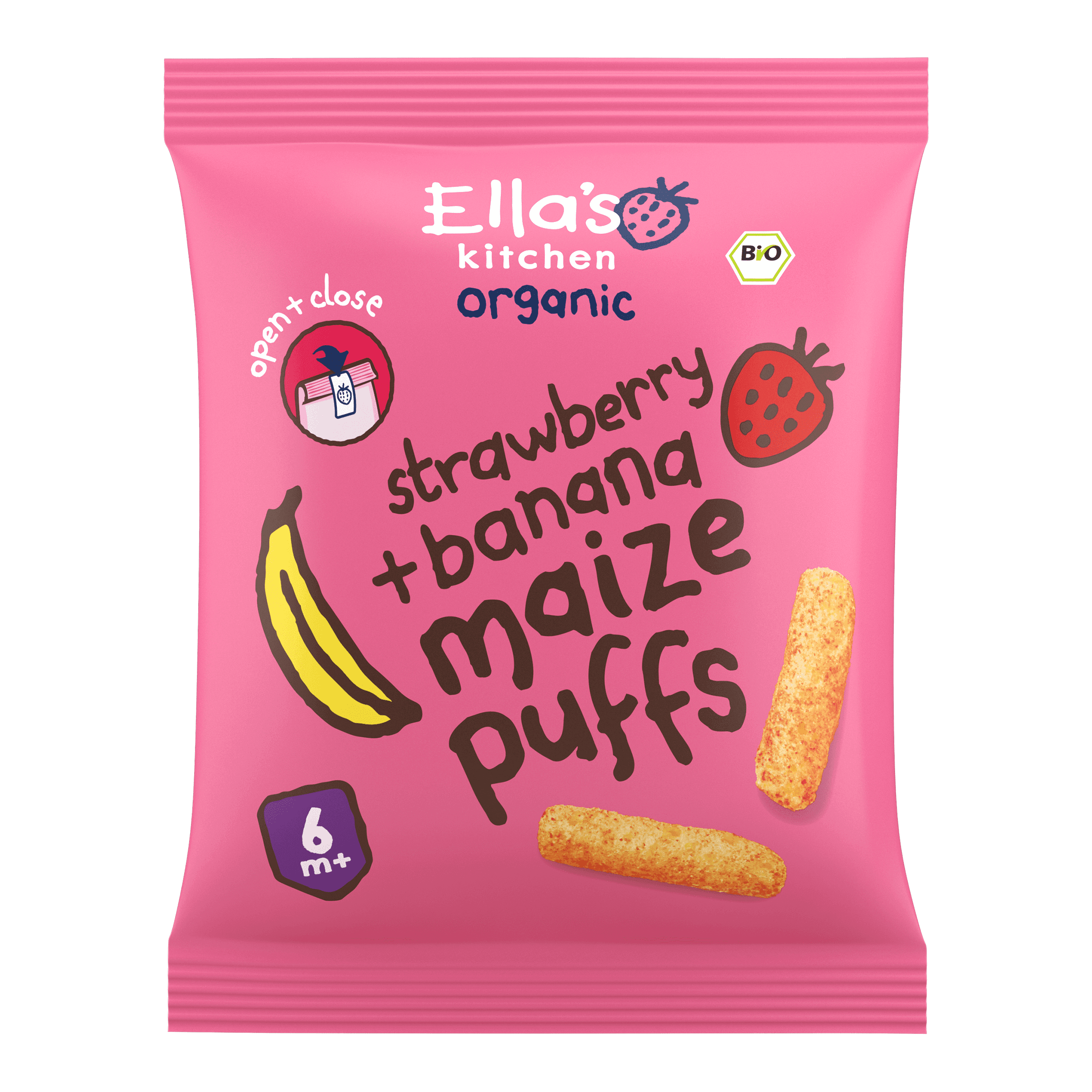 Ella's Kitchen 7+ Smikkelsticks Aardbei Banaan