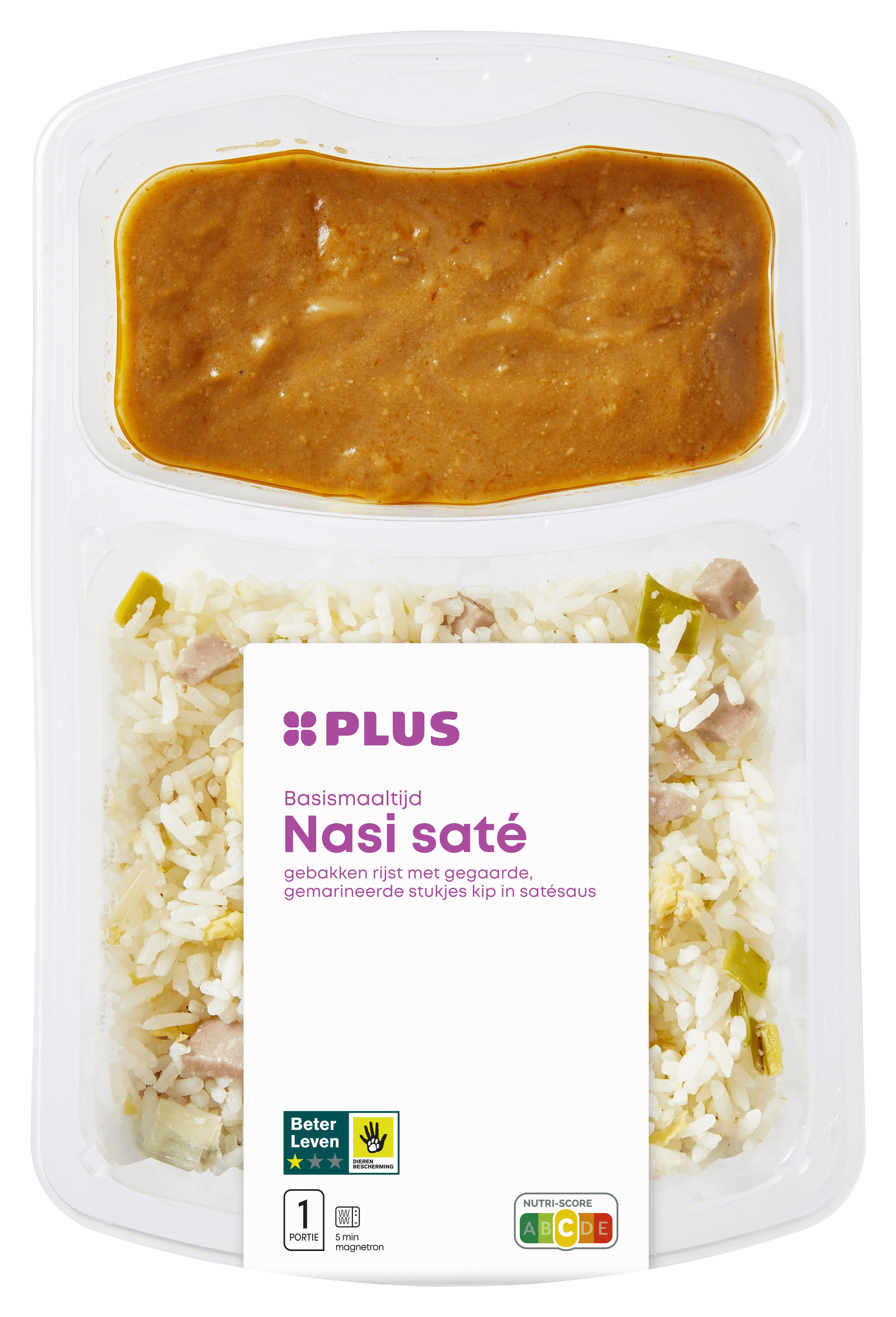 PLUS Nasi met kipsaté