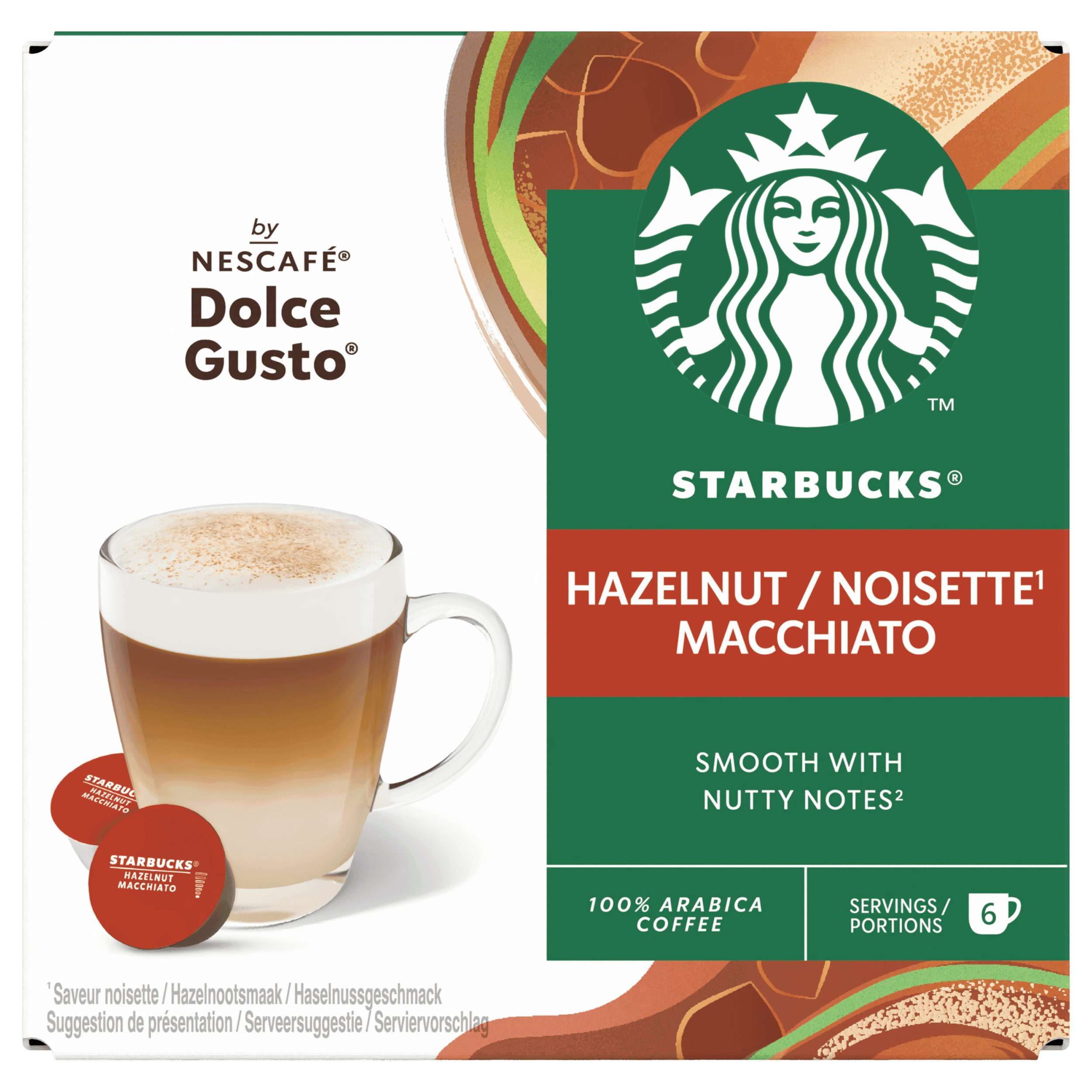Starbucks Nescafé Dolce Gusto hazel macc