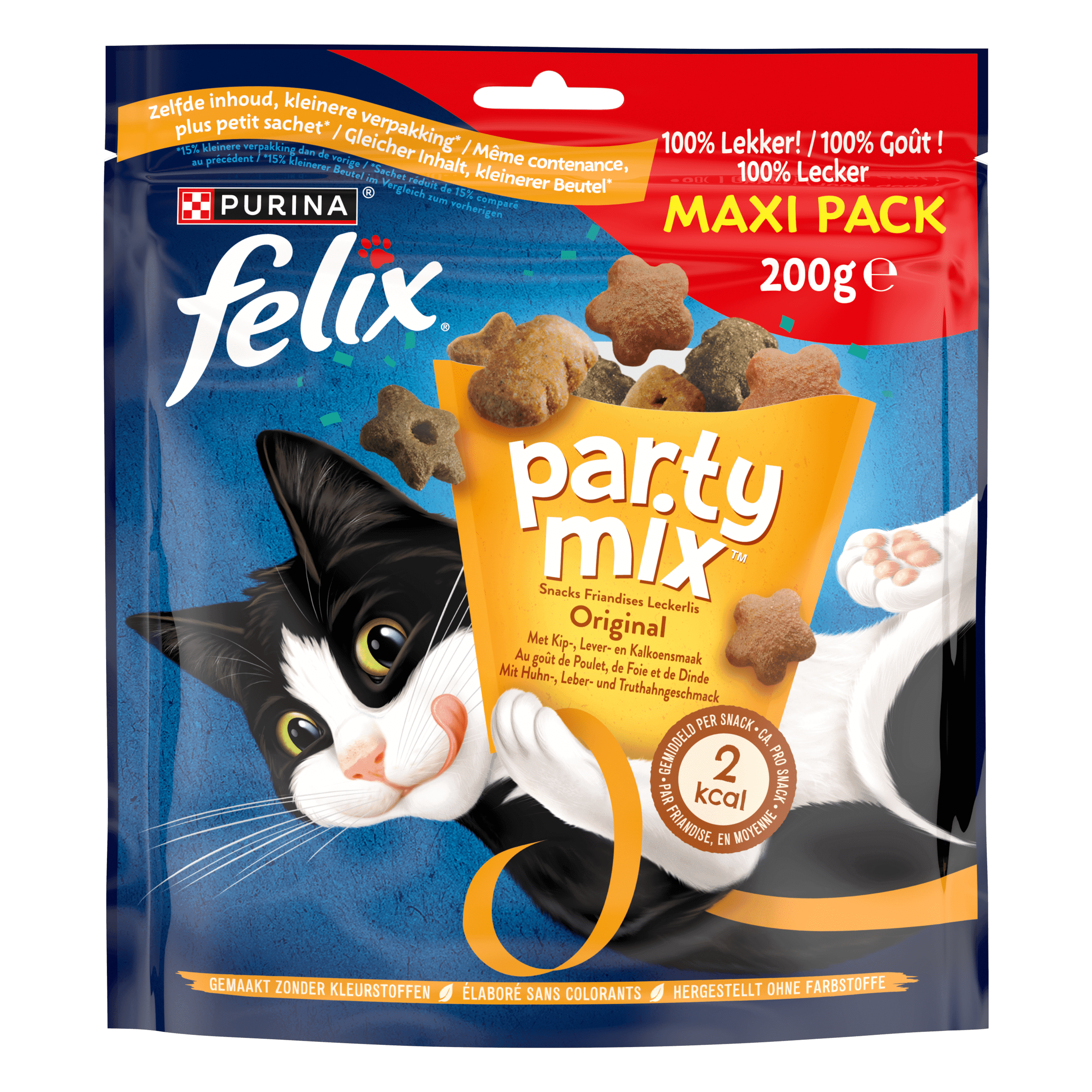 Felix Party Mix Original kattensnacks kip