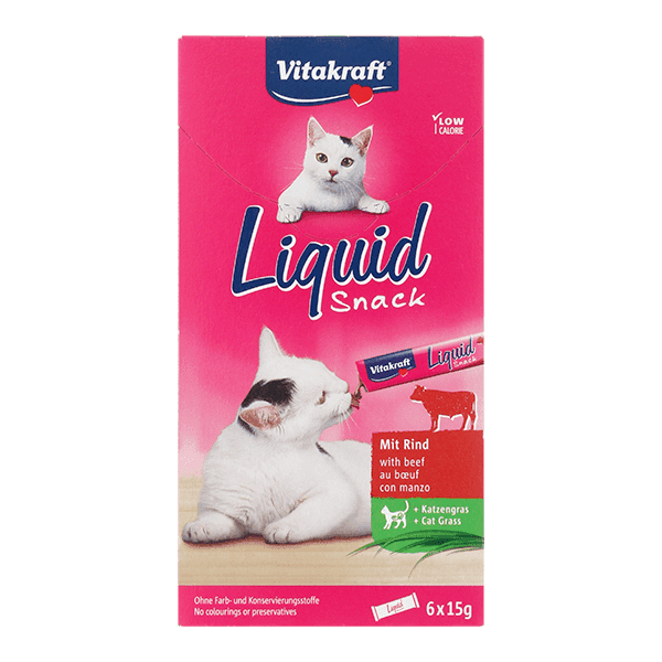Vitakraft Liquid snack rund & kattengras