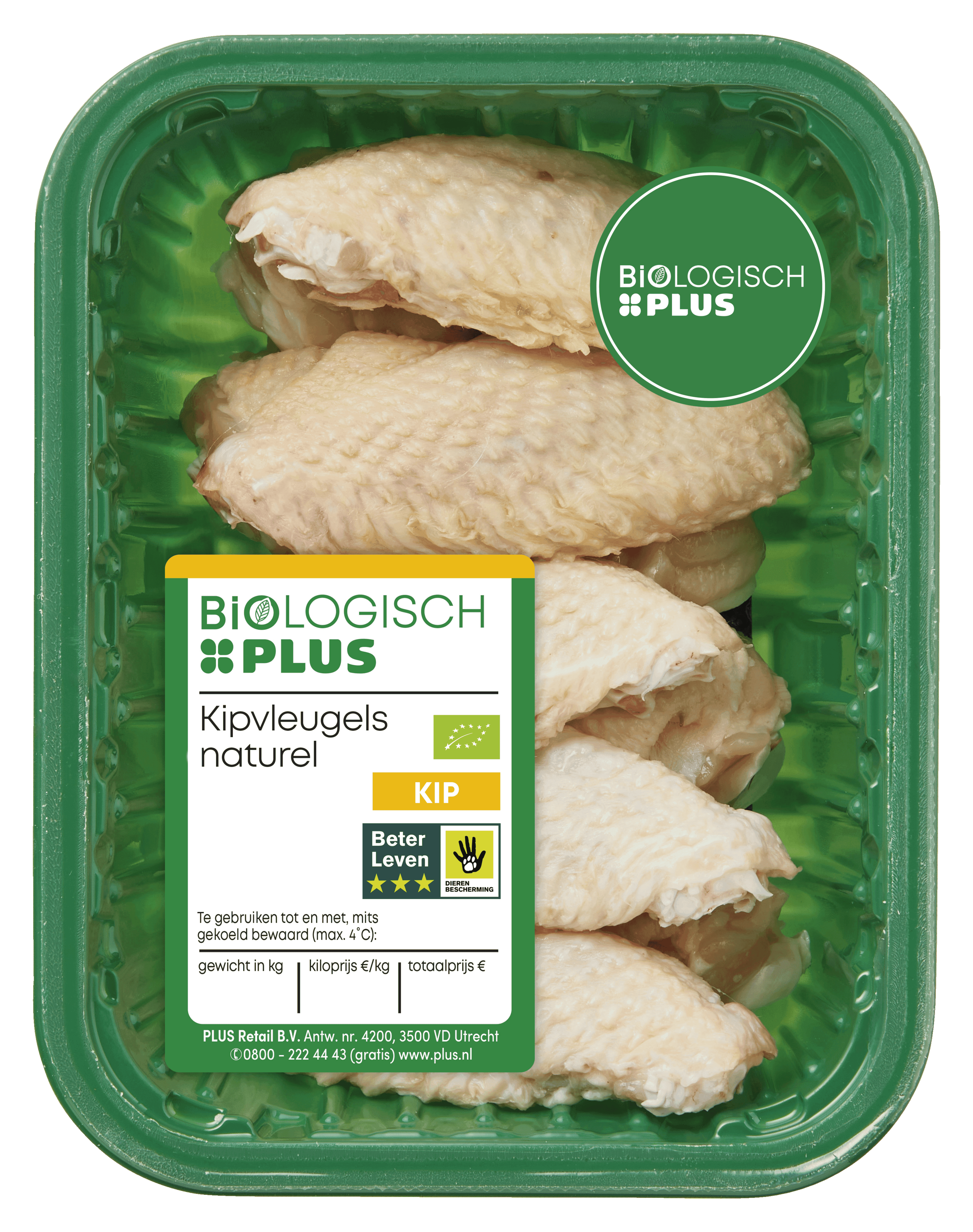 Biologisch PLUS Kipvleugels naturel