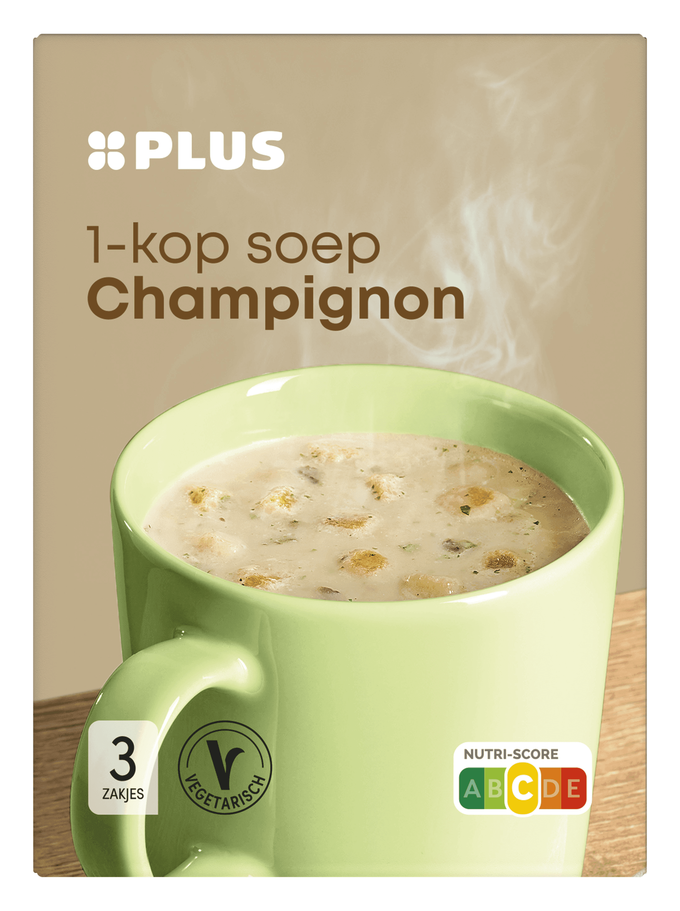PLUS 1 kops soep champignon
