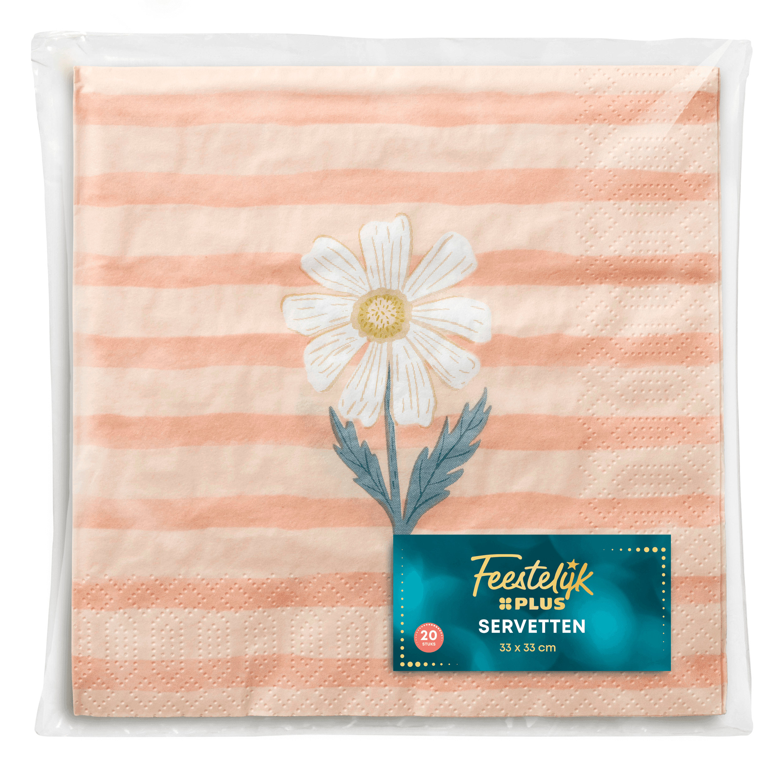 Feestelijk PLUS Pasen servet Madelief Roze