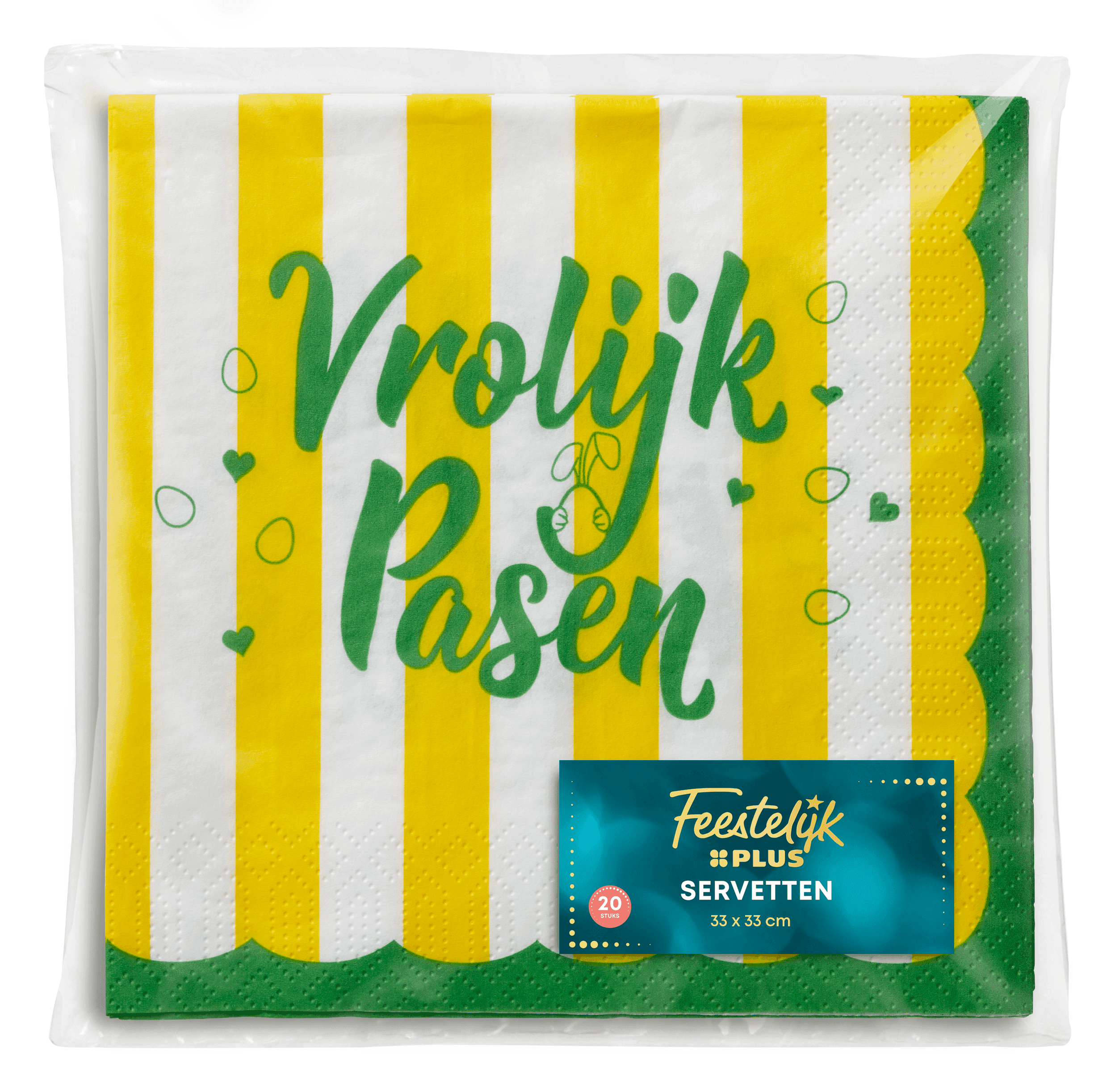 Feestelijk PLUS Pasen servet Vrolijk Pasen