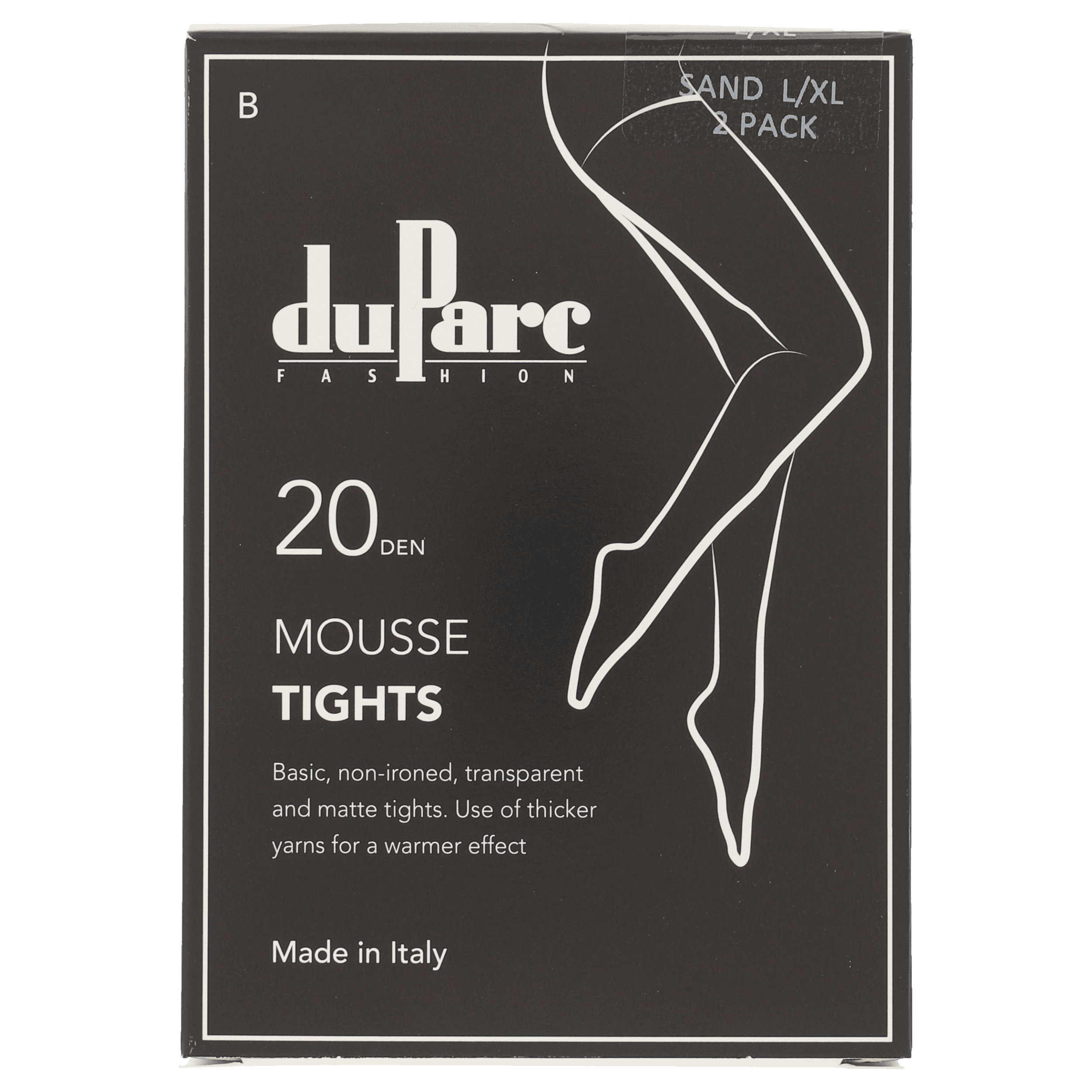 DuParc BASIC panty Mousse 20D sand LXL /2p