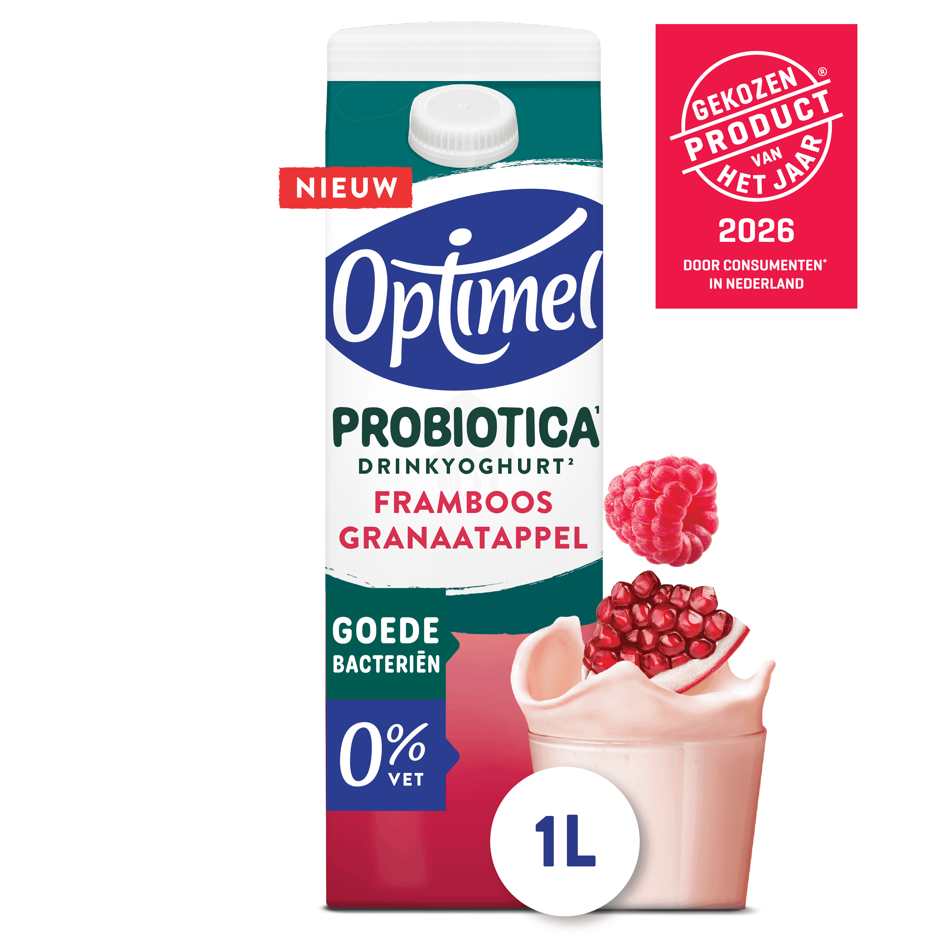 Optimel Goede Bacteriën drinkyoghurt Framboos