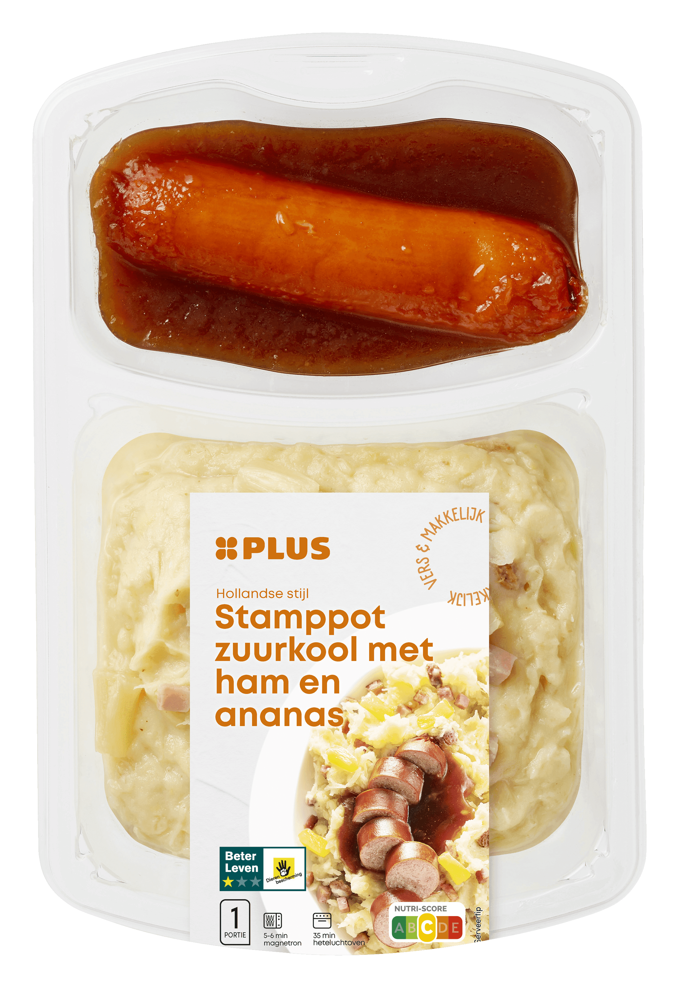 PLUS Zomerzuurkool ananas en ham