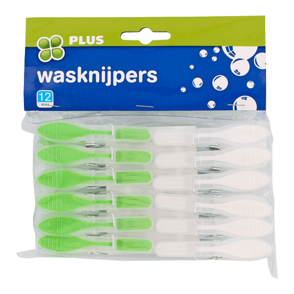 PLUS Wasknijpers plastic