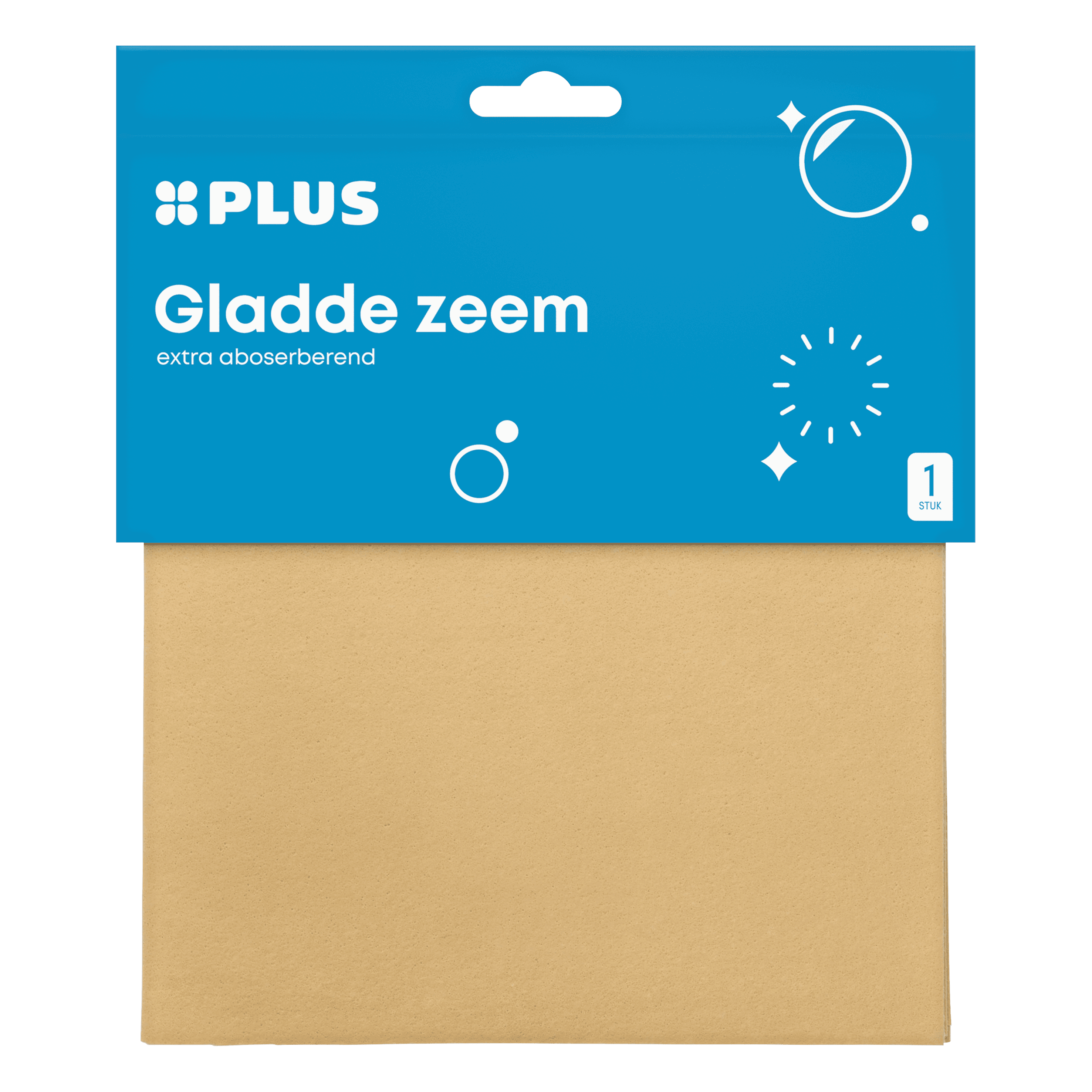 PLUS Gladde synthetische zeem