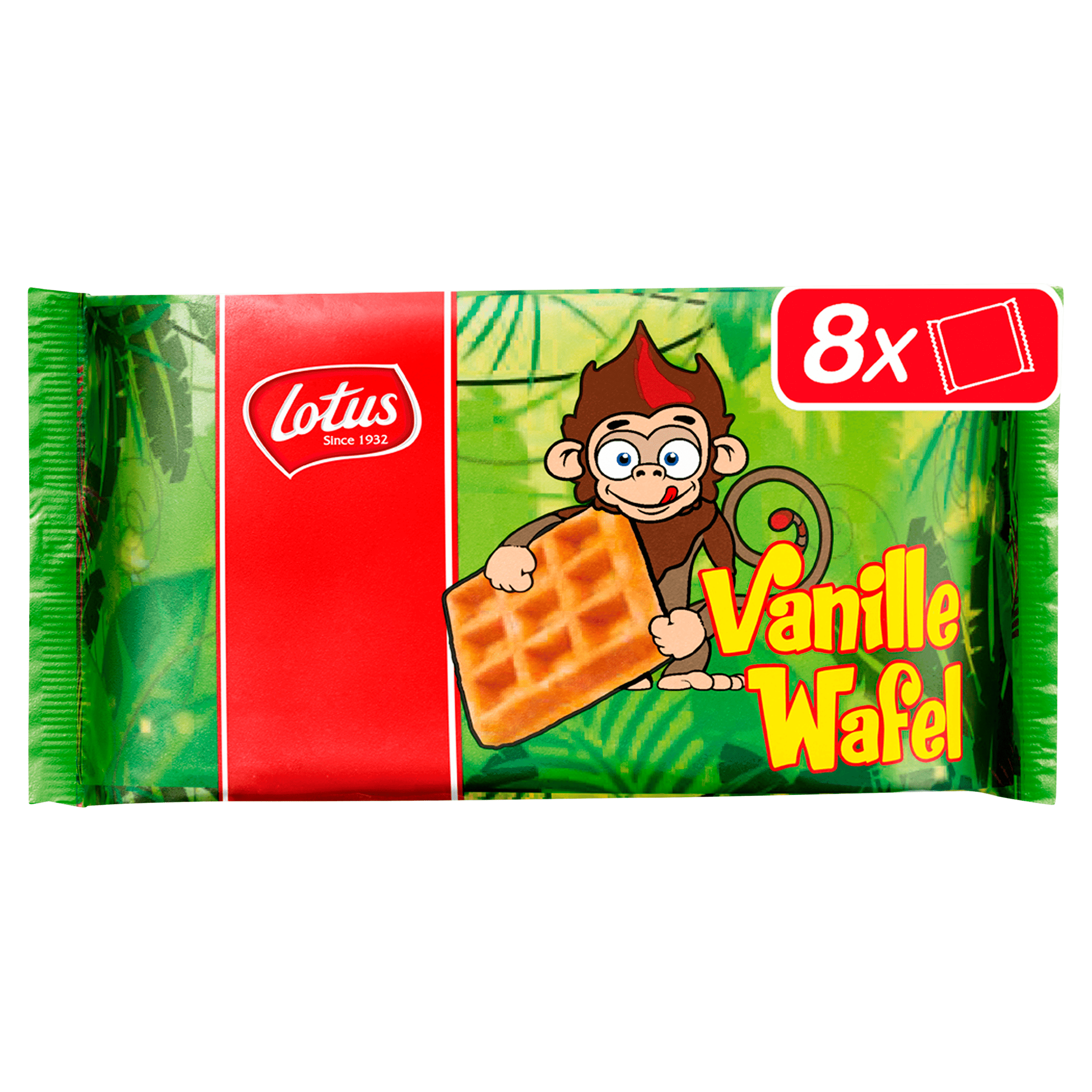 Lotus wafel vanille aap