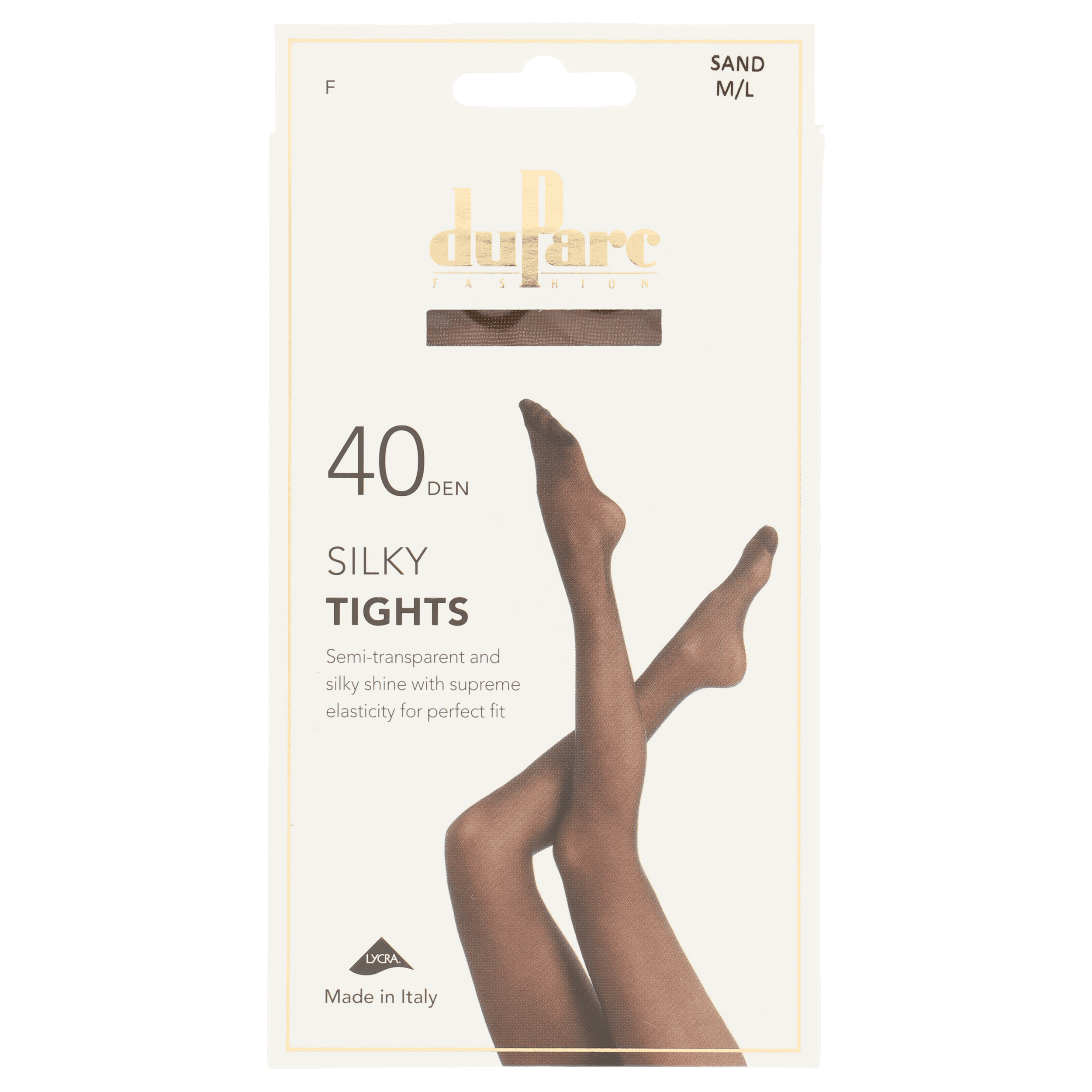 DuParc Panty Lycra 40D zijdegl sand ML