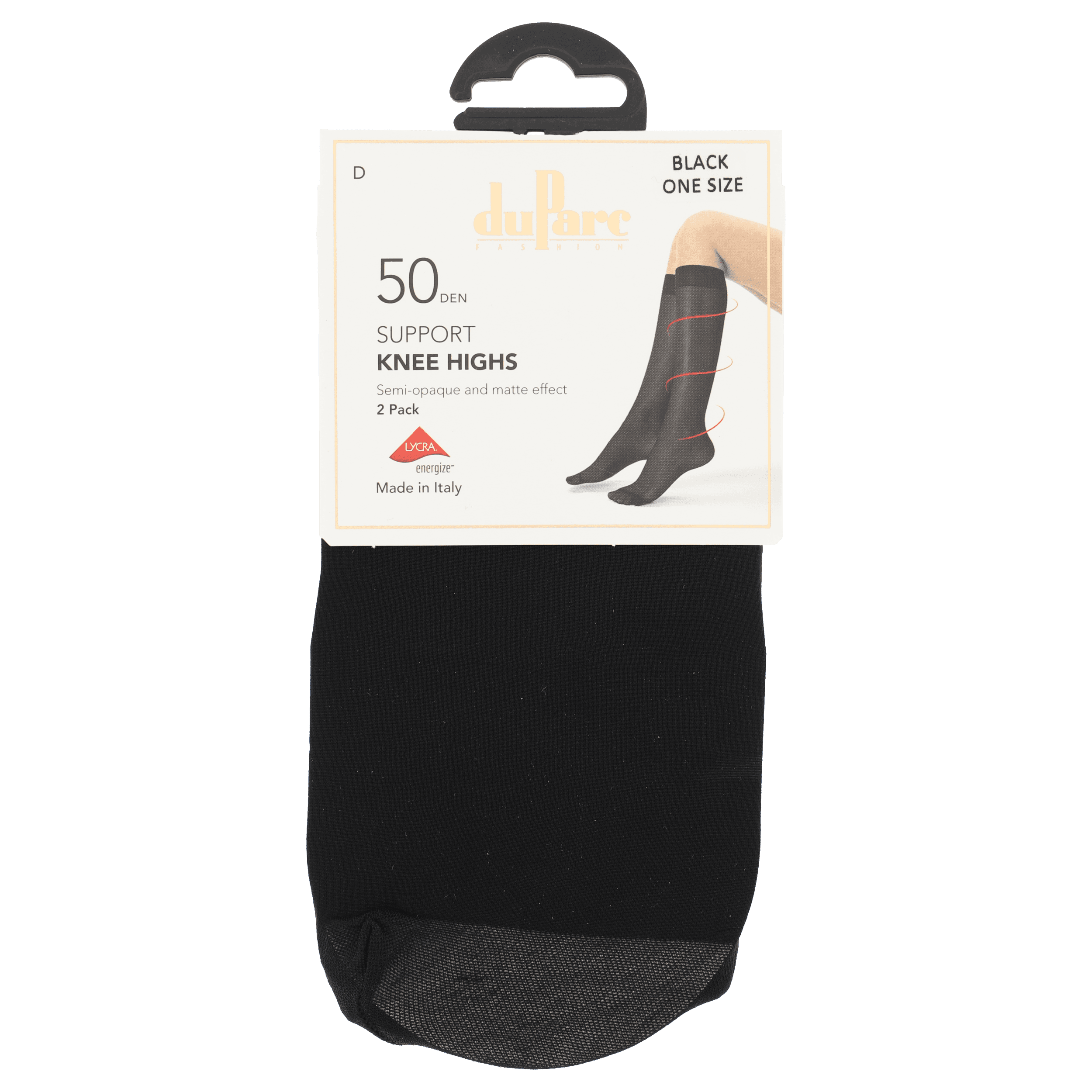 DuParc Kniekous Support 50D Zwart OS/2p