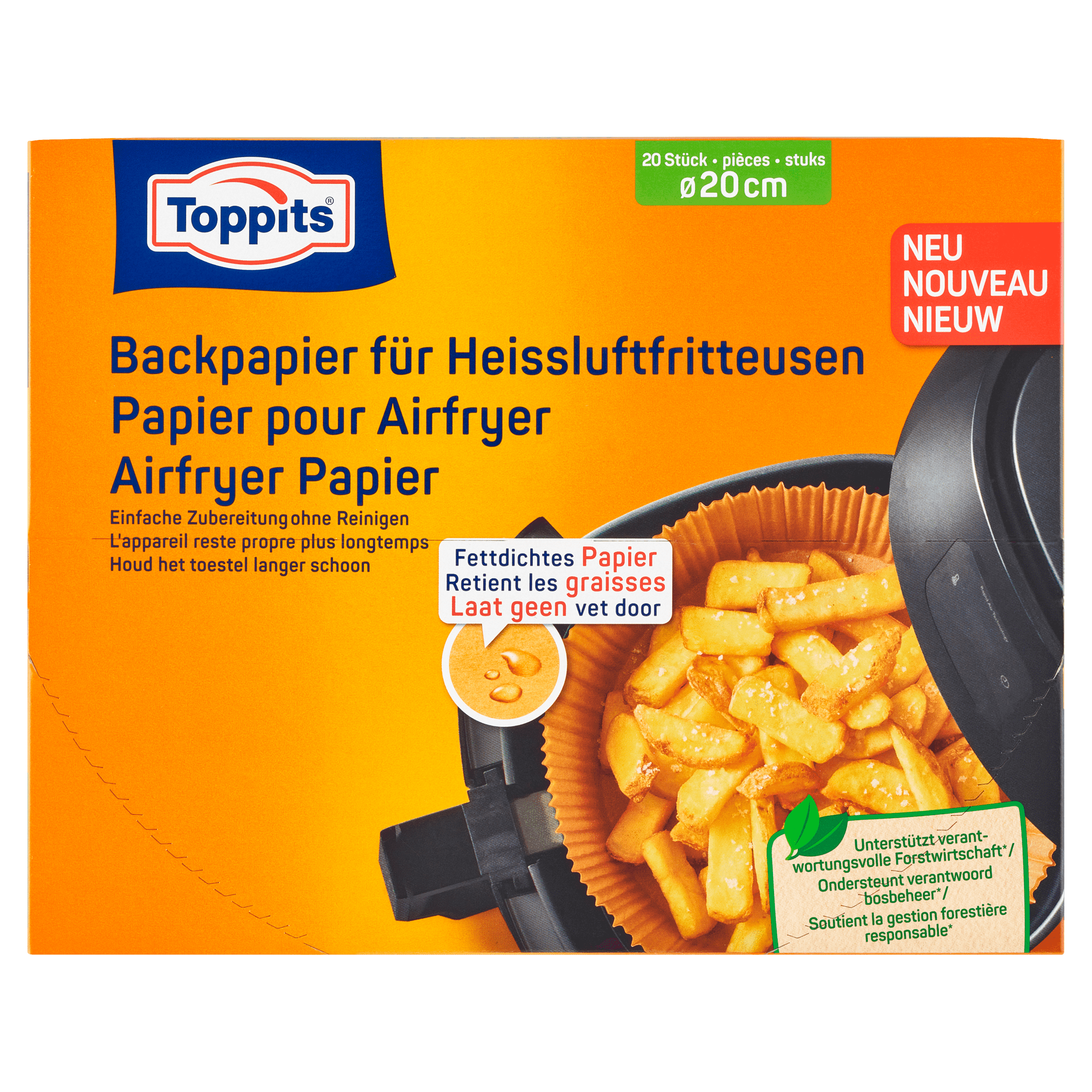 Toppits Bakvellen Airfryer 20cm