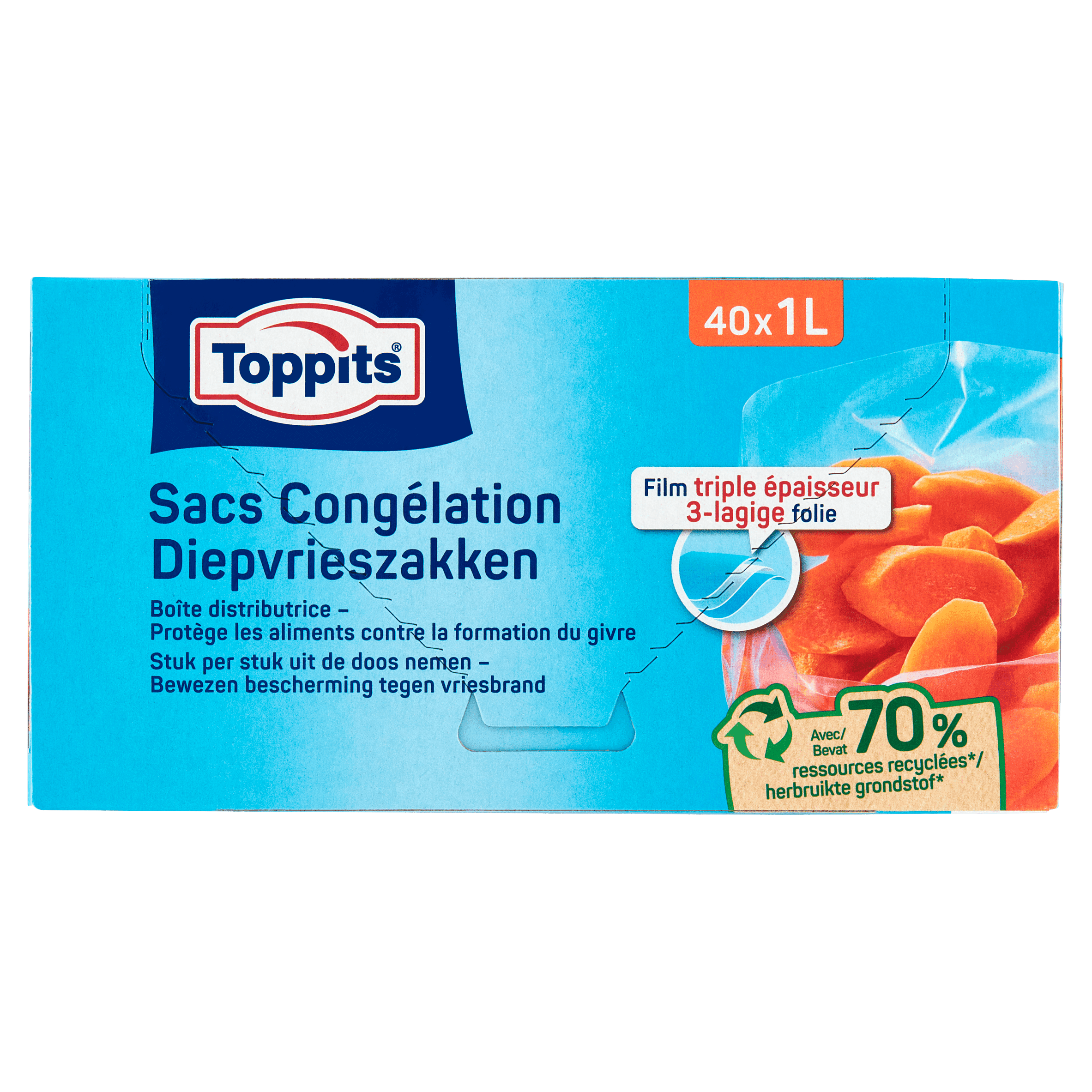 Toppits Diepvrieszakken 1L