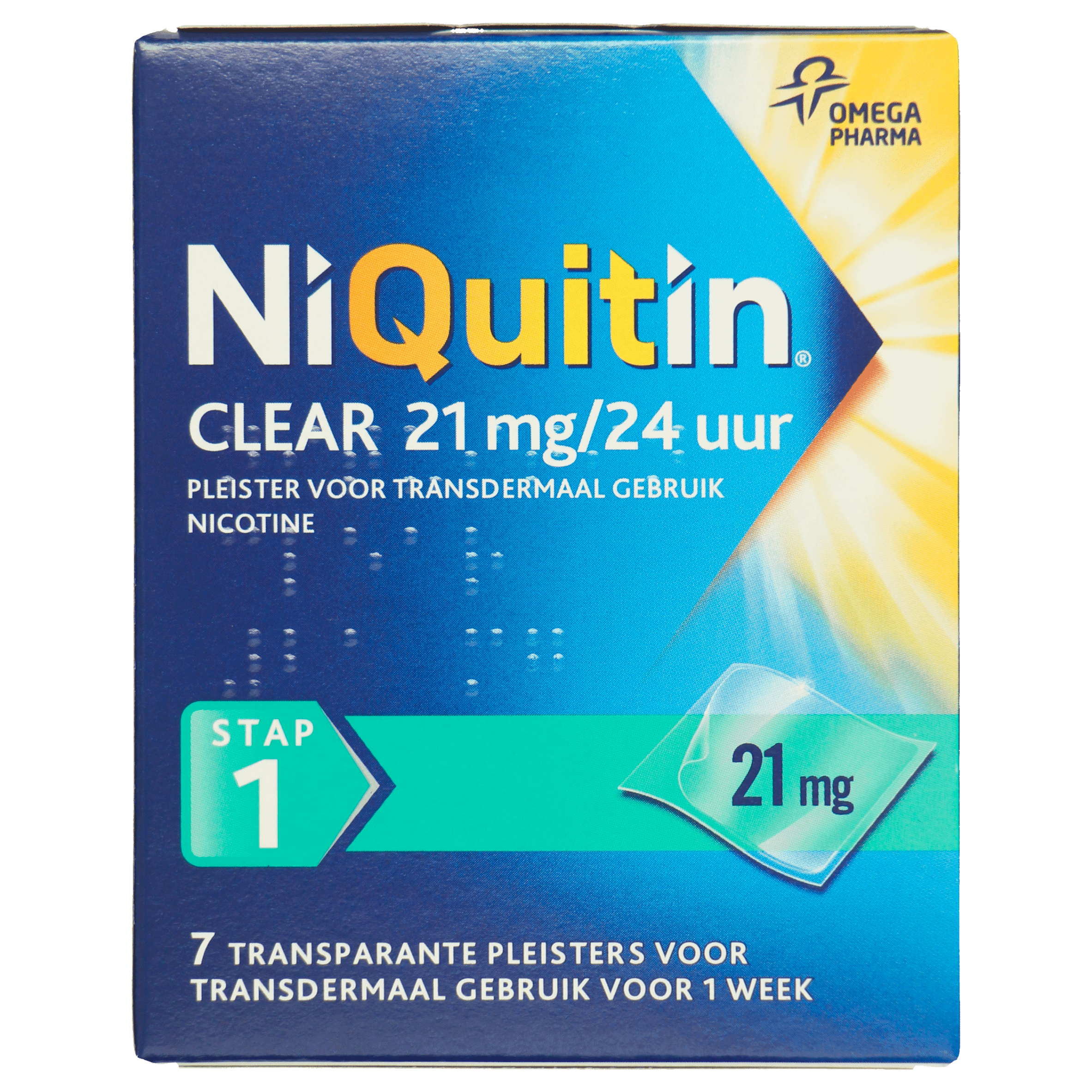 Niquitin Clear 21mg pleisters