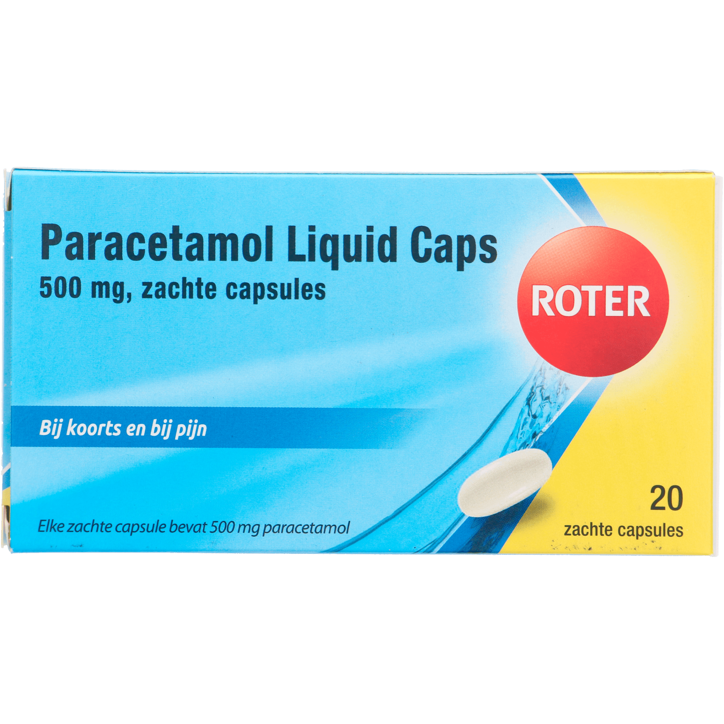 Roter Paracetamol 500mg liquid caps