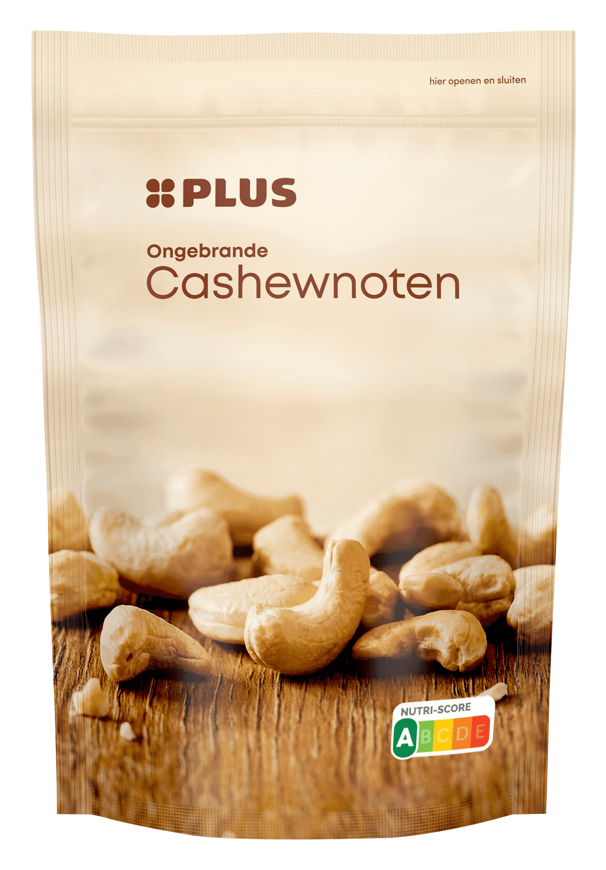 PLUS Cashewnoten ongezouten ongebrand