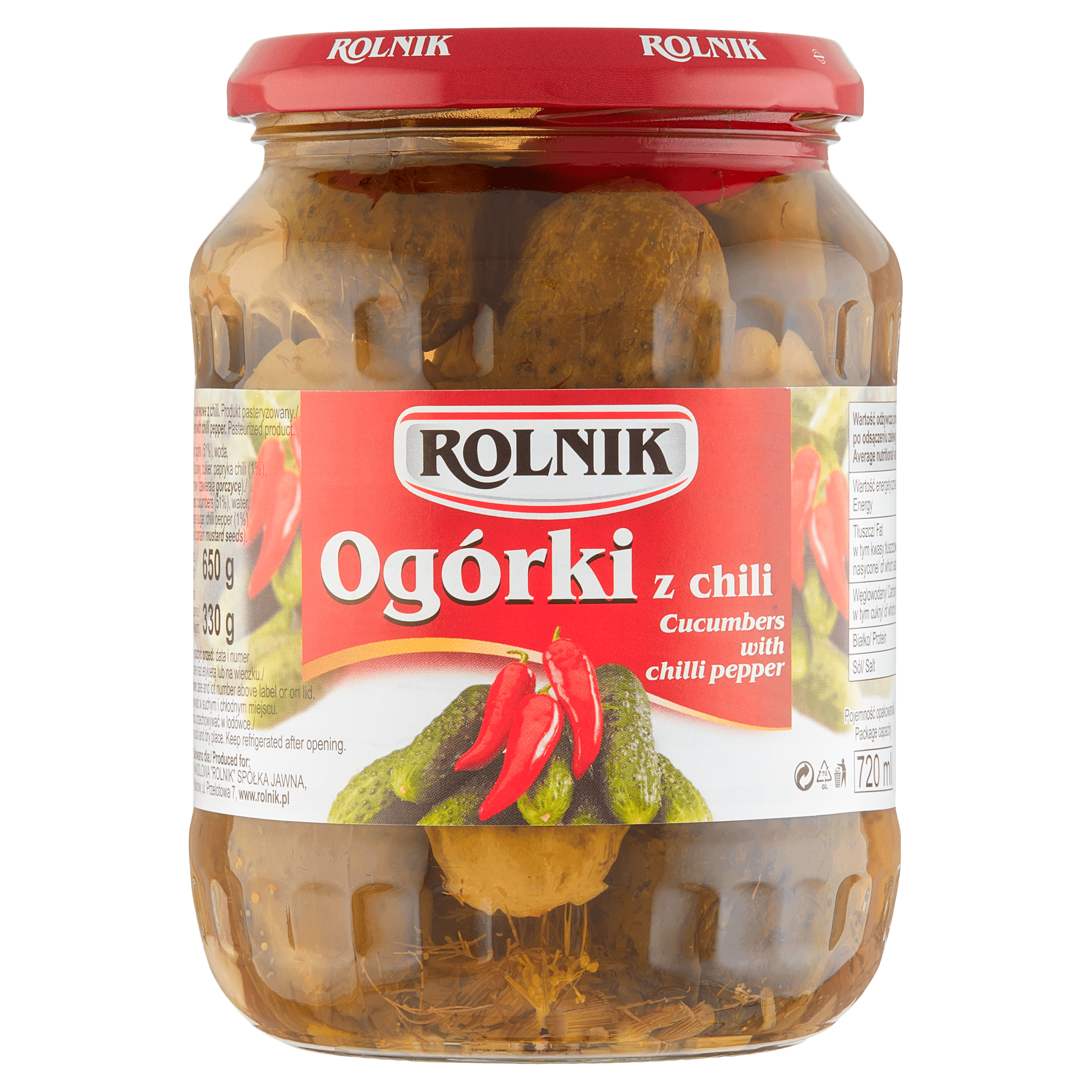 Rolnik Ogorki Chili / Augurk met pepers