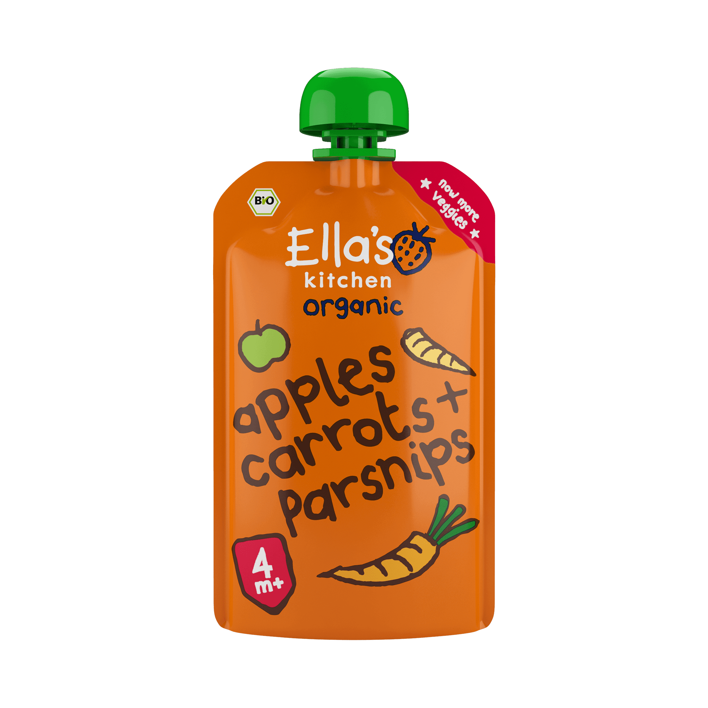 Ella's Kitchen 4+ Carrots, apples + parsnip