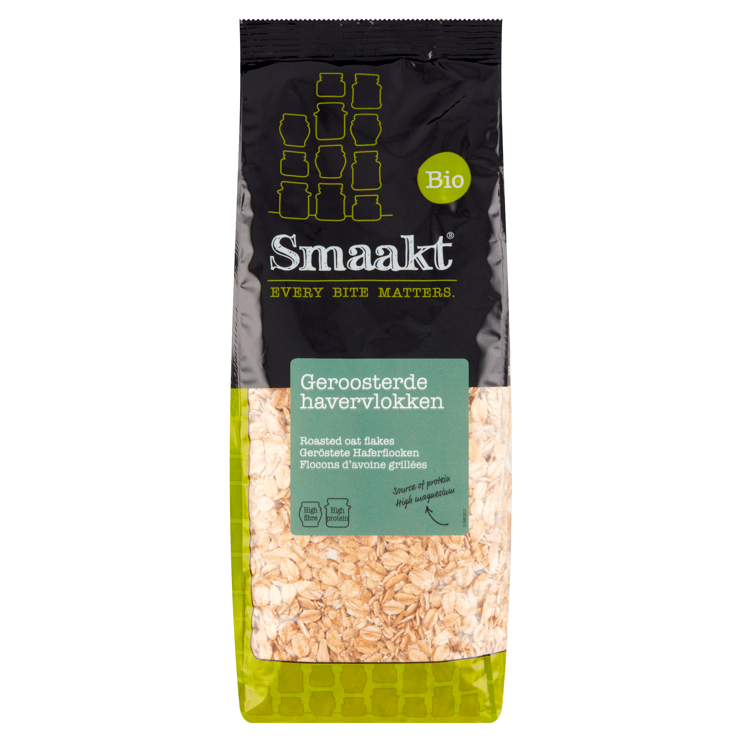 Smaakt Havervlokken geroosterd bio