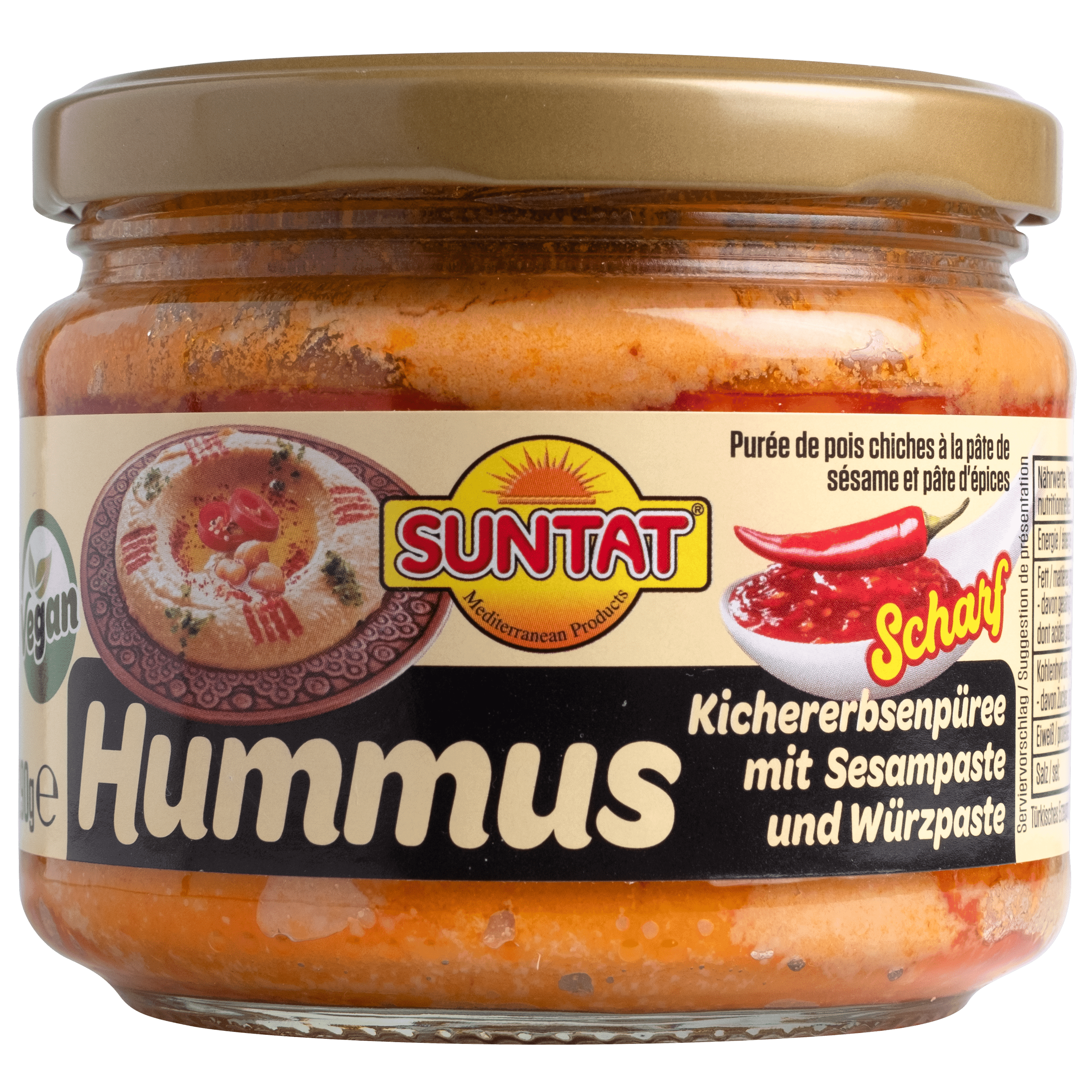 Suntat Hummus met sambal (pikant)