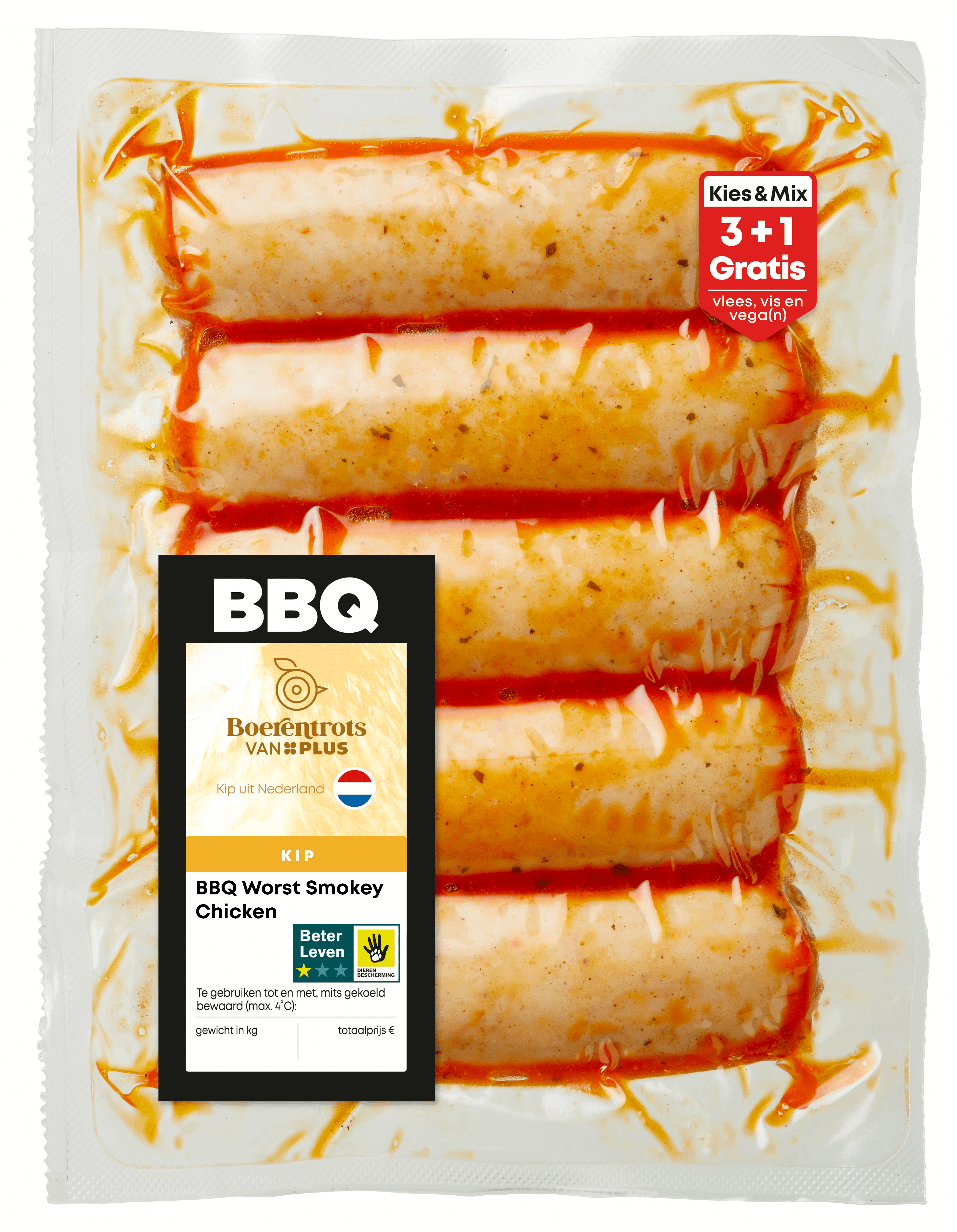 PLUS Boerentrots BBQ Worst Smokey Chicken