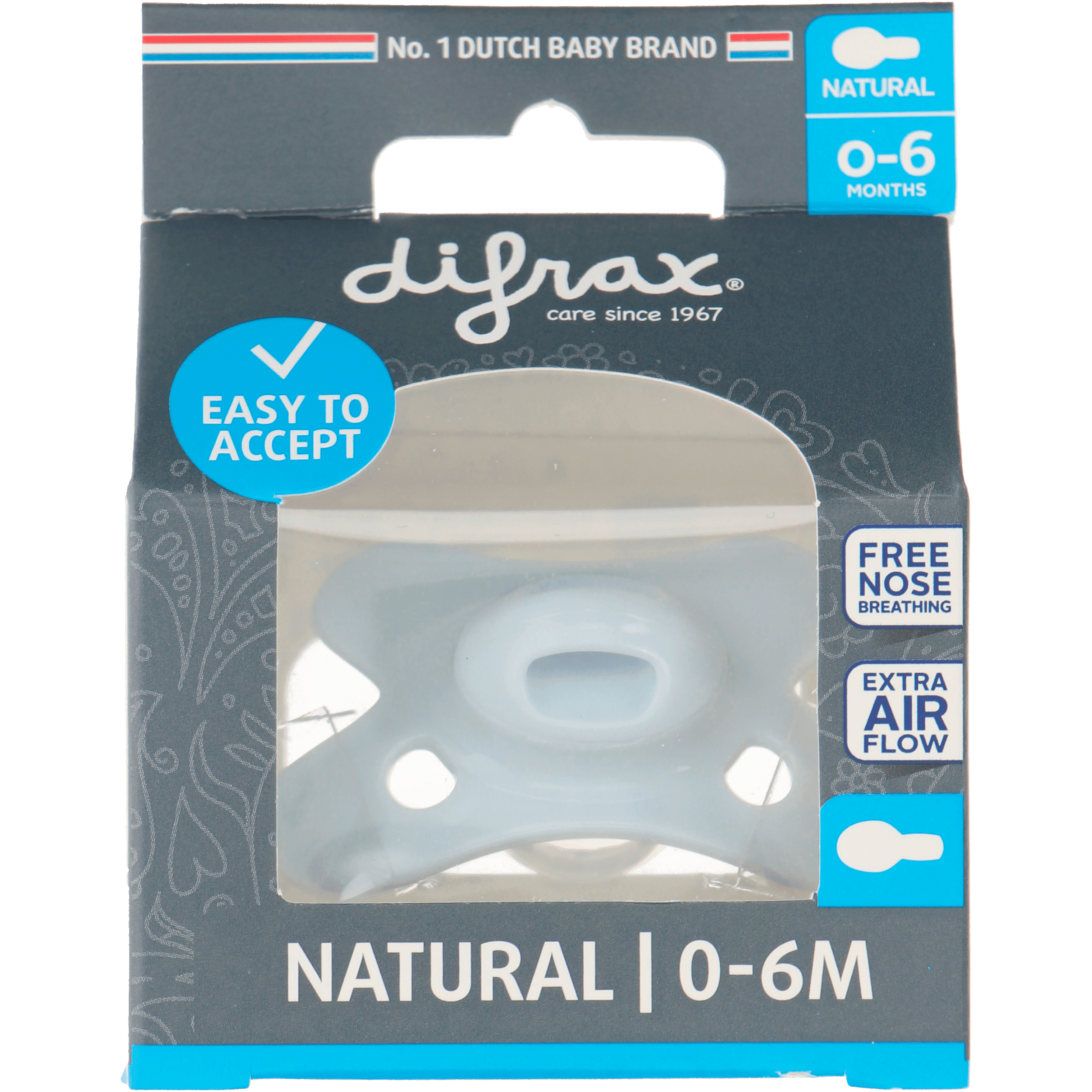 Difrax Fopspeen natural 0-6 maanden