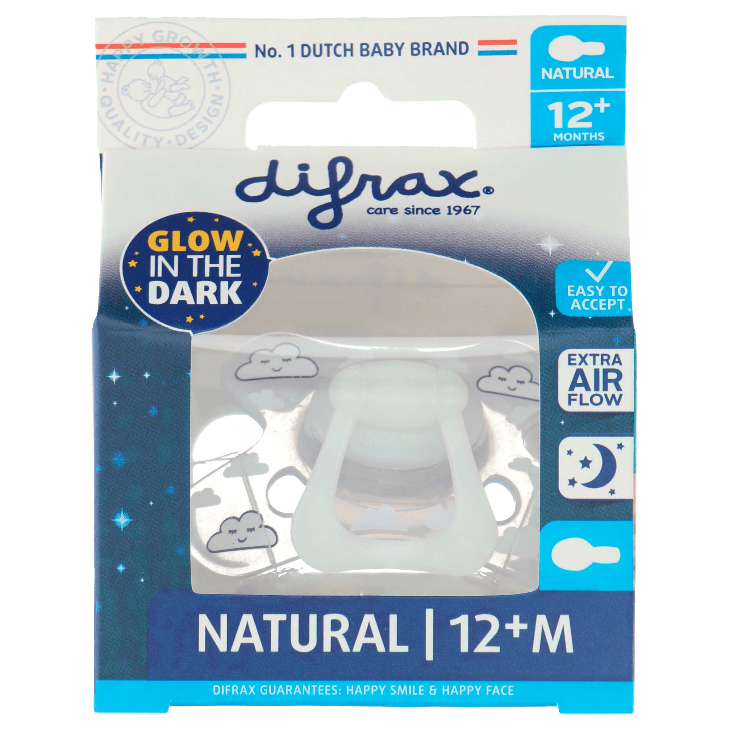 Difrax Fopspeen natural 12+ maanden nacht