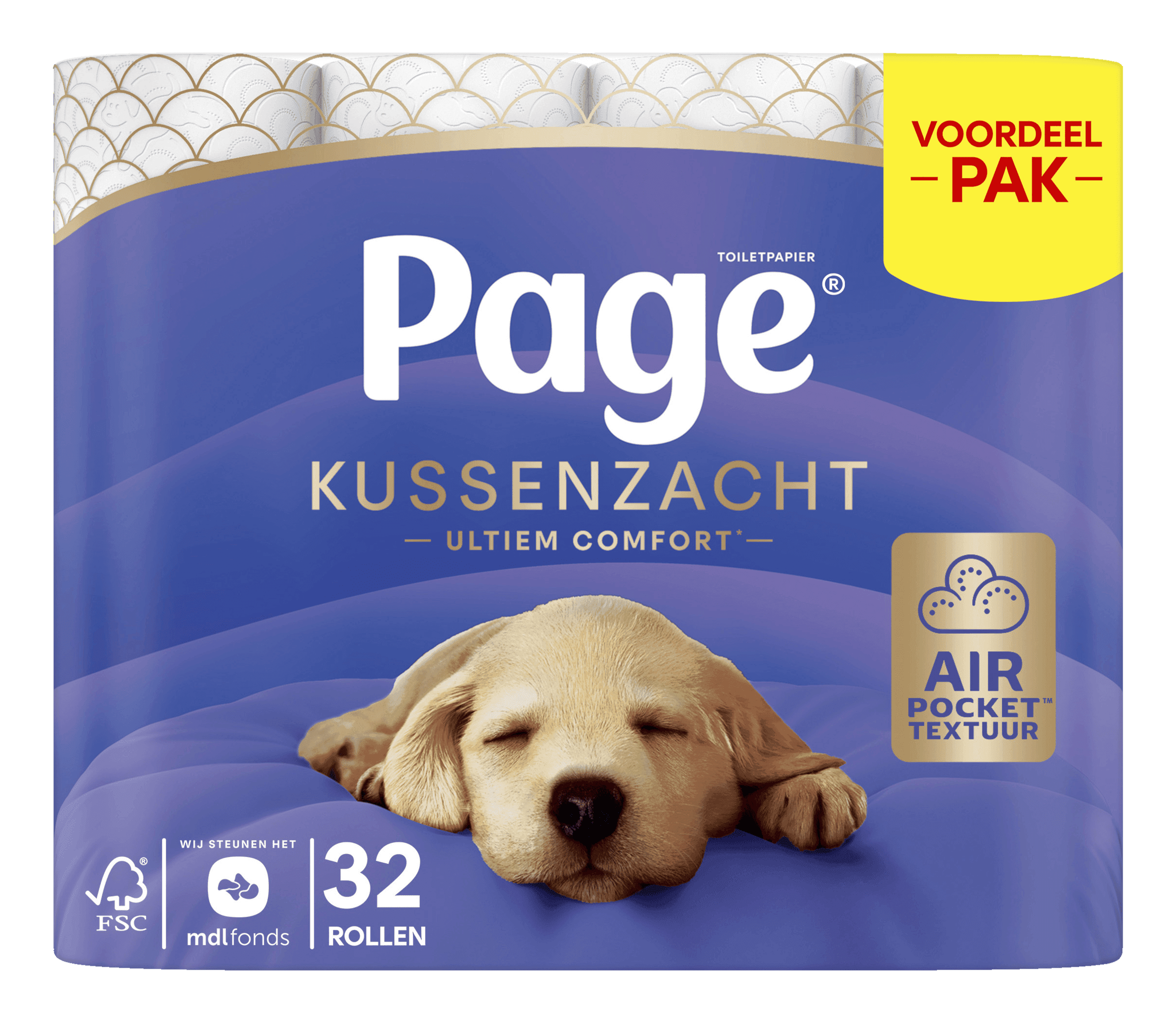 Page Kussenzacht toiletpapier