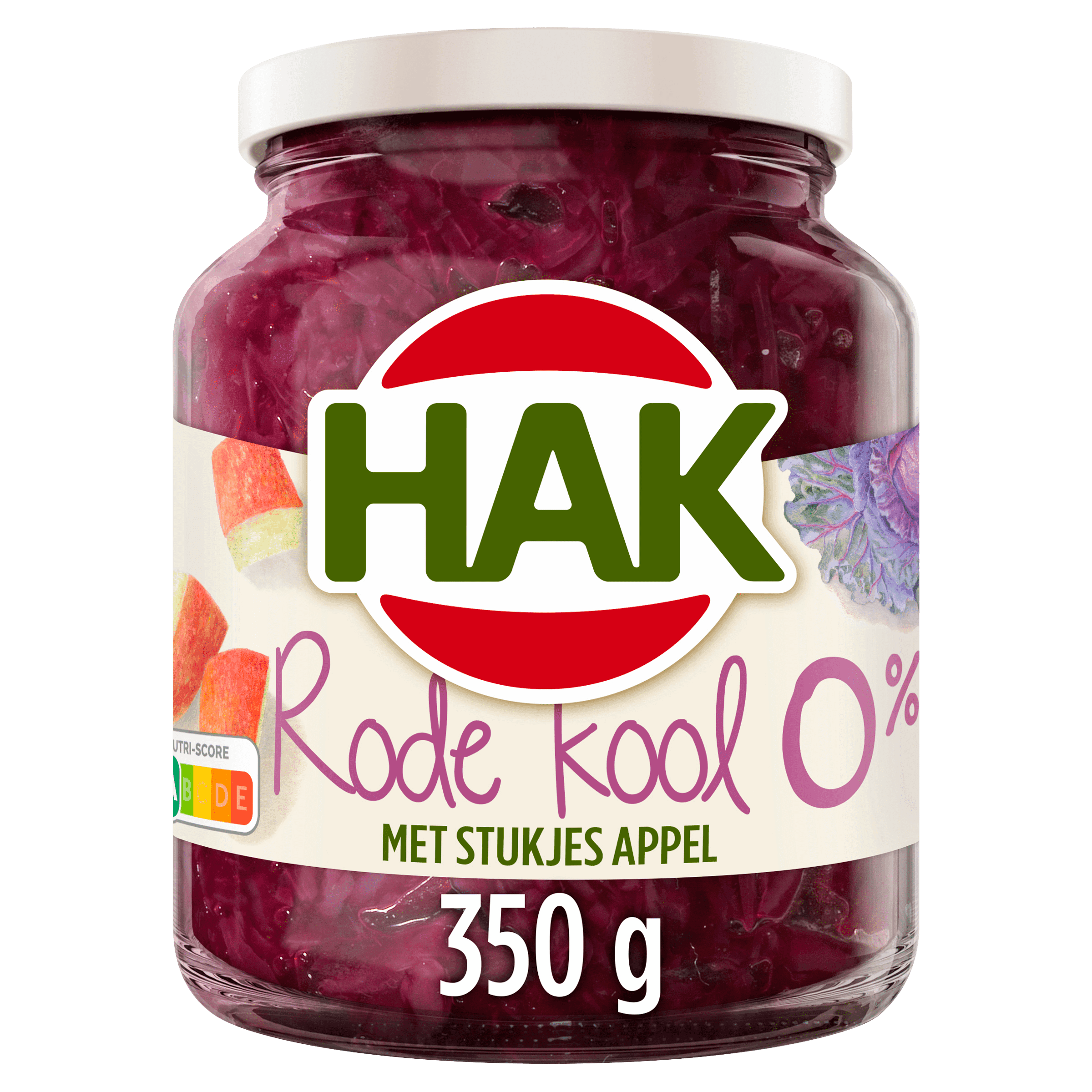 Hak Rode kool met appel 0%