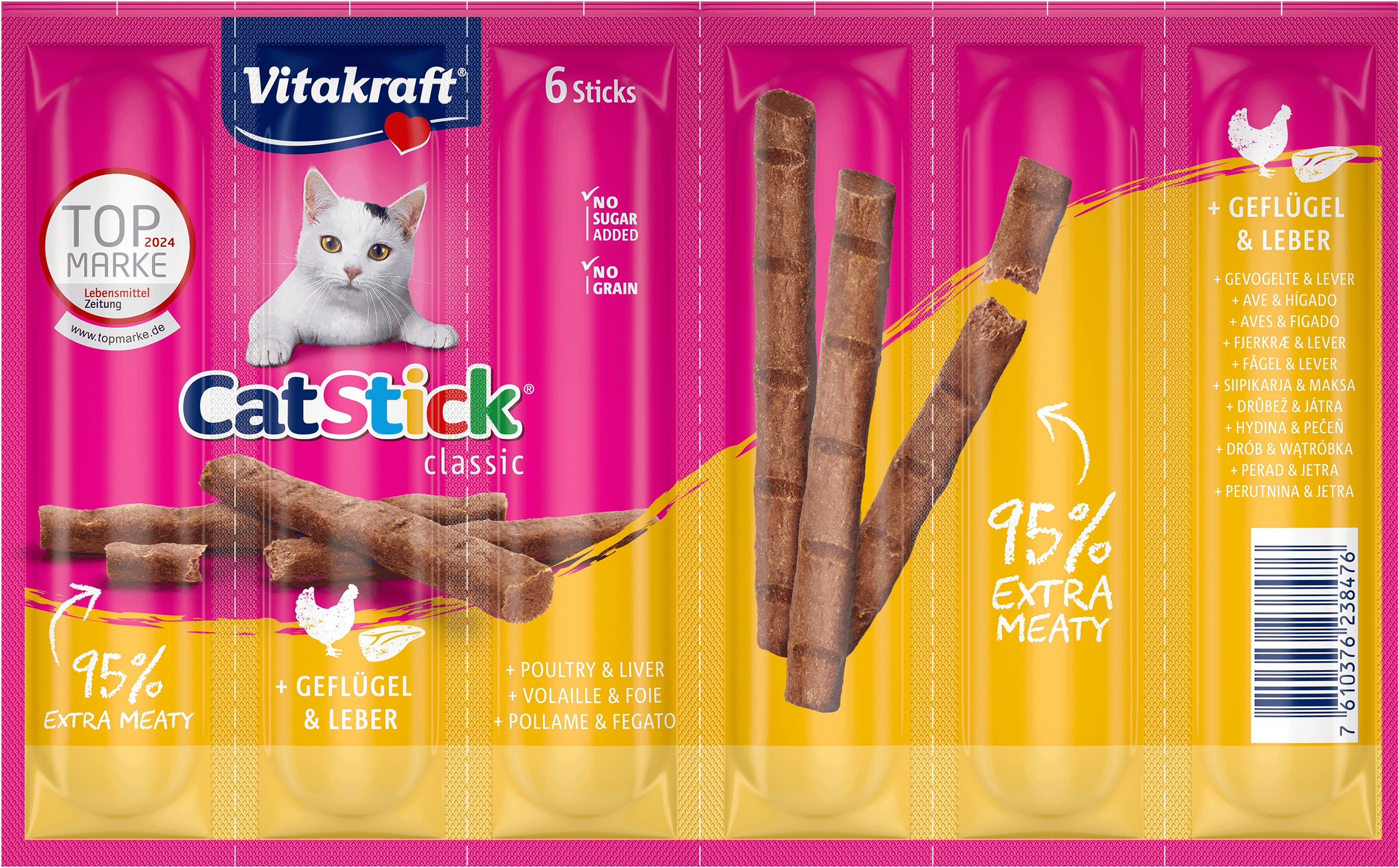 Vitakraft catstick gevogelte en lever