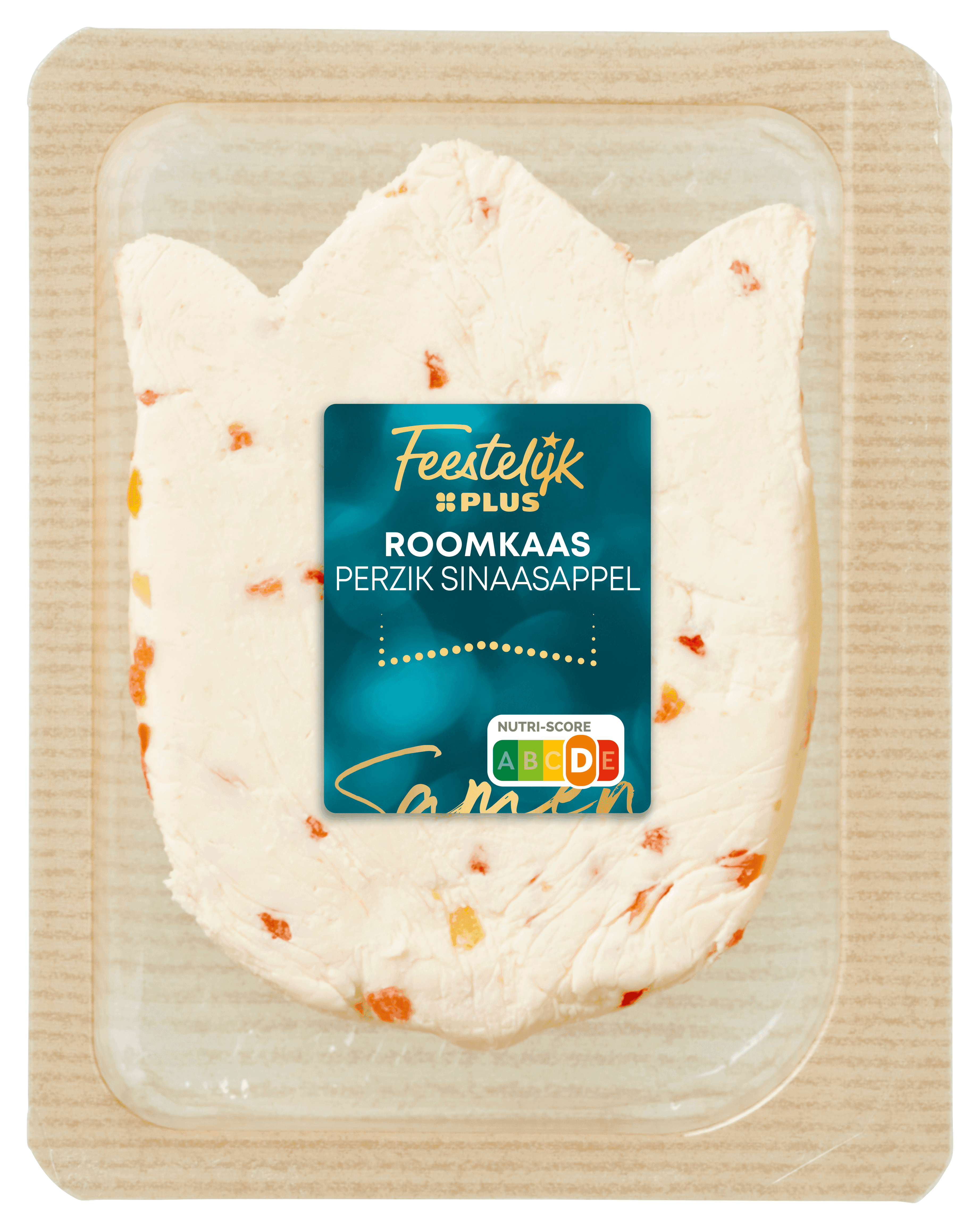Feestelijk PLUS Verse roomkaas perzik sinaasappel tulp